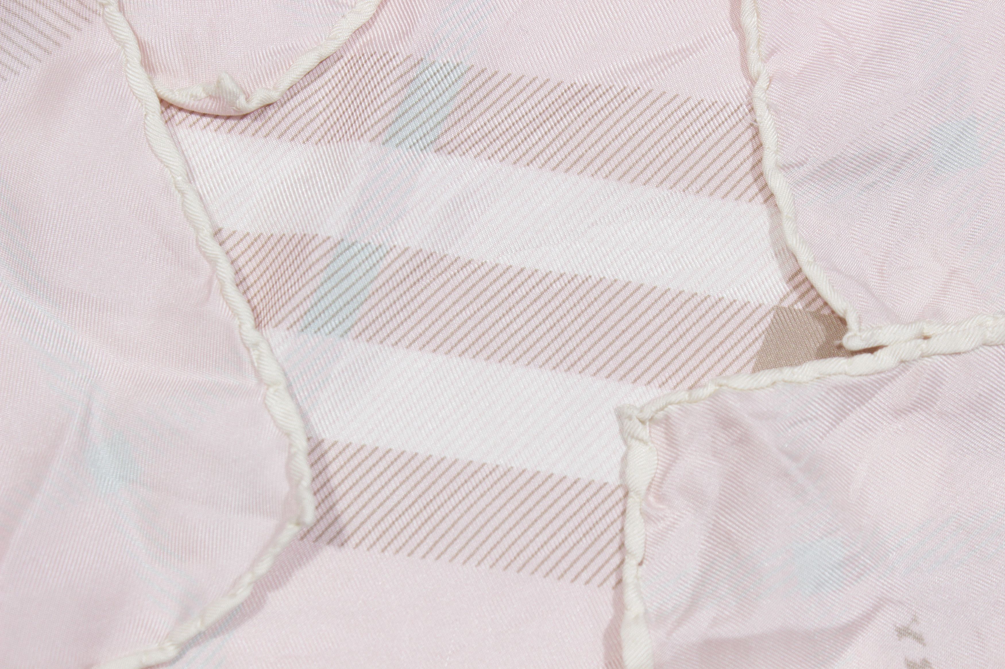Burberry Nova Check Pink Silk Mini Scarf Vintage Size ONE SIZE - 3 Thumbnail