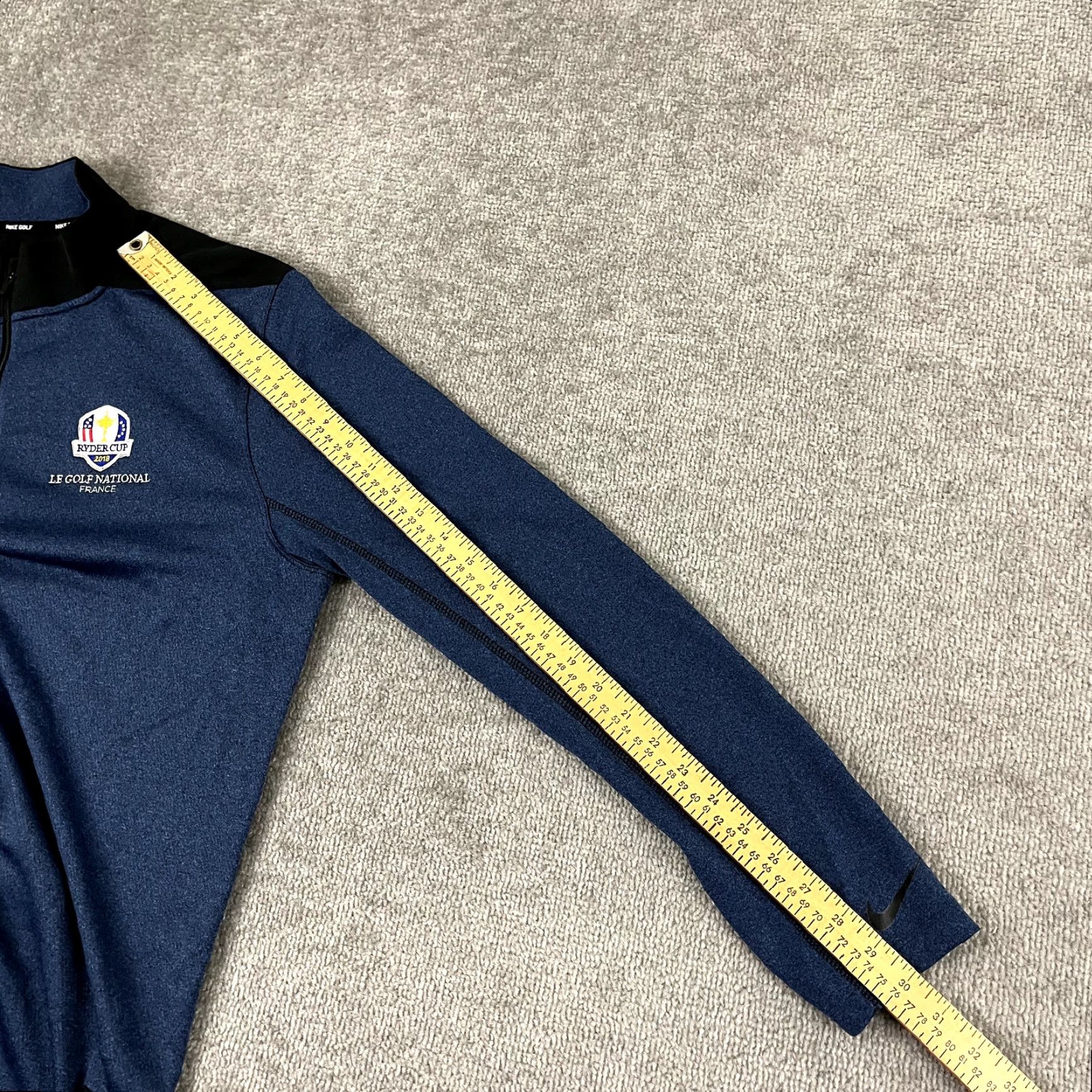 Nike Nike Jacket Men M Blue 2018 Ryder Cup Le Golf National France Quarter Zip Size US M / EU 48-50 / 2 - 7 Thumbnail