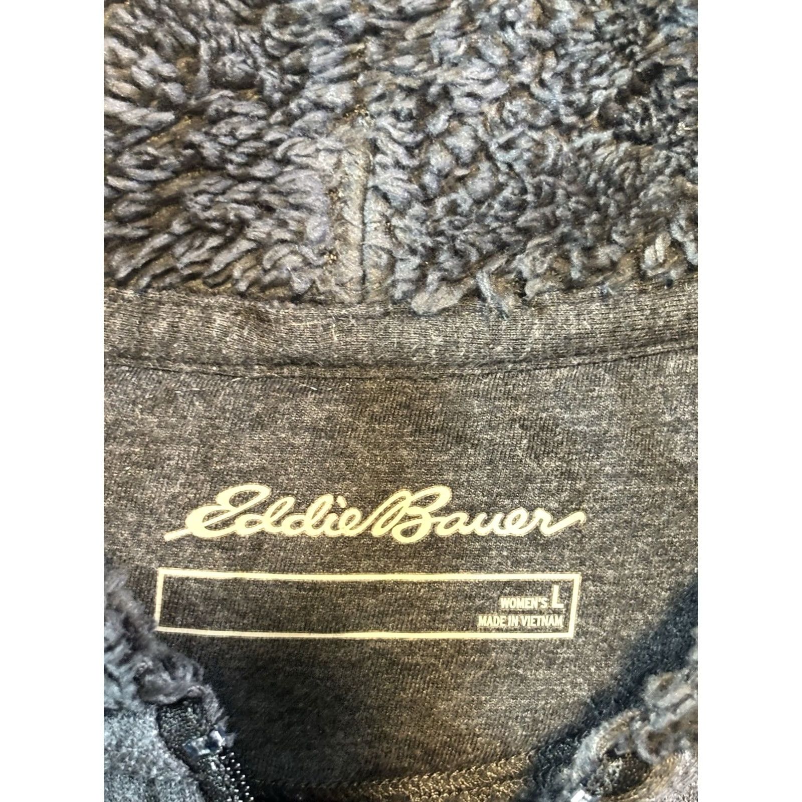 Eddie Bauer Eddie Bauer Women's Dark Gray Hoodie Jacket Size Large Outdoor Wear Size L / US 10 / IT 46 - 3 Thumbnail