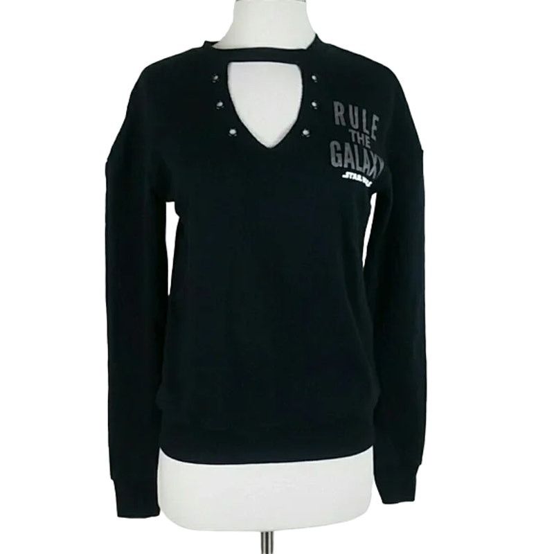 Star Wars Stars Wars Sweater Her Universe XS Black Rule The Galaxy Size XS / US 0-2 / IT 36-38 - 1 Thumbnail