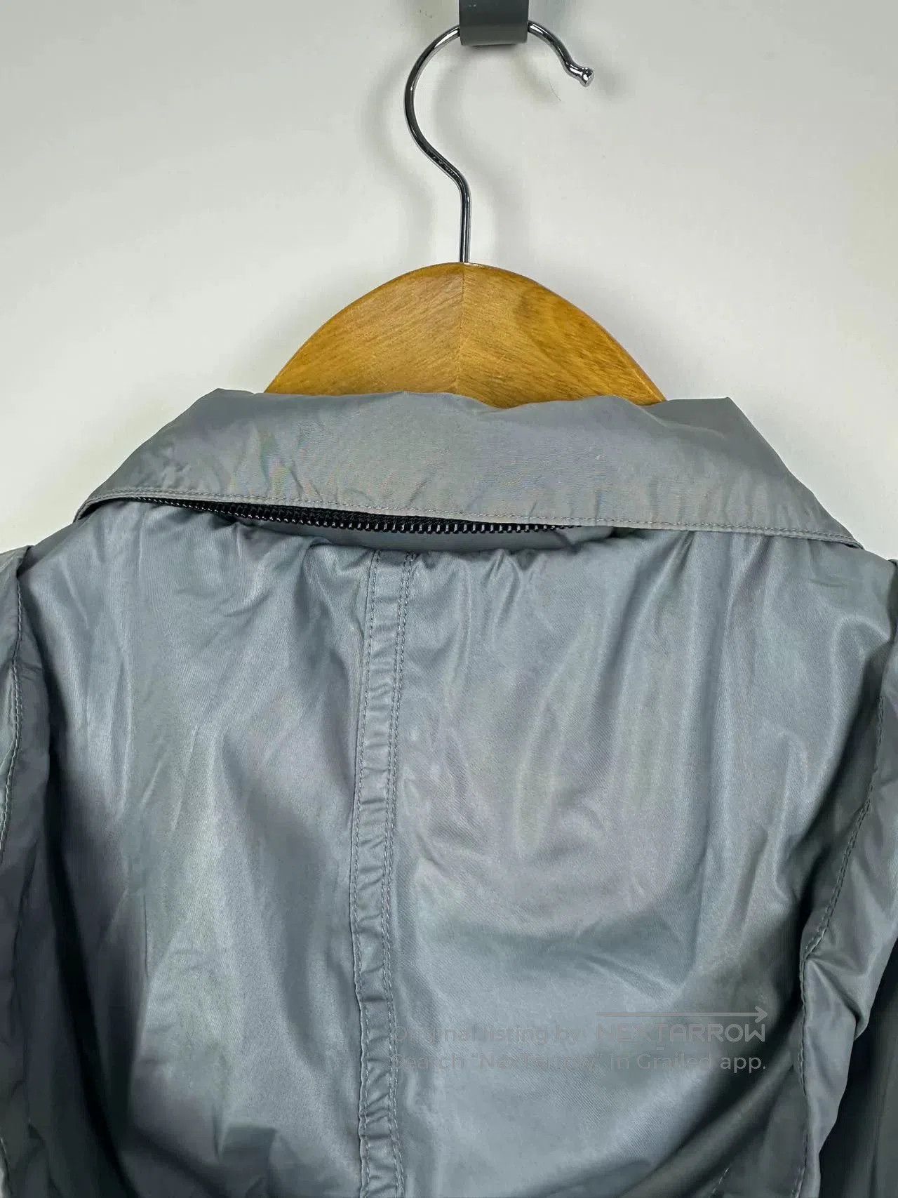 Balenciaga Balenciaga Gray Coat with Tuckable Hat. Size XXS / US 00 / IT 34 - 4 Thumbnail