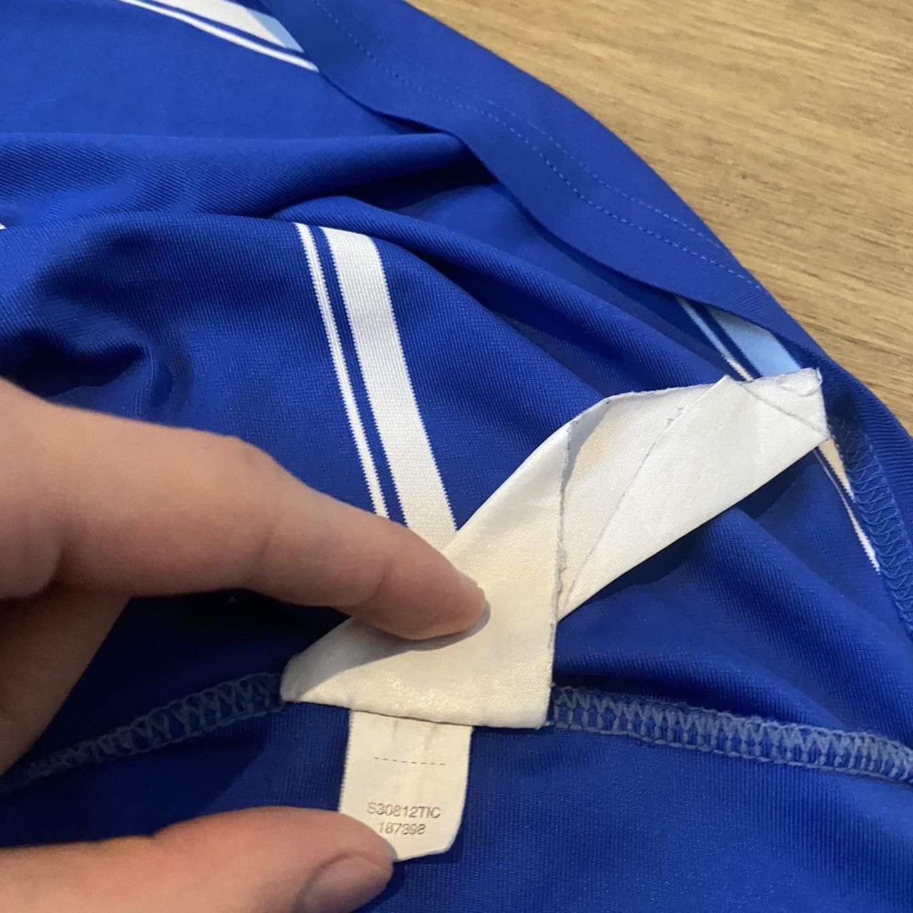 Nike 2000s y2k Nike blue and white striped short Size US L / EU 52-54 / 3 - 5 Thumbnail
