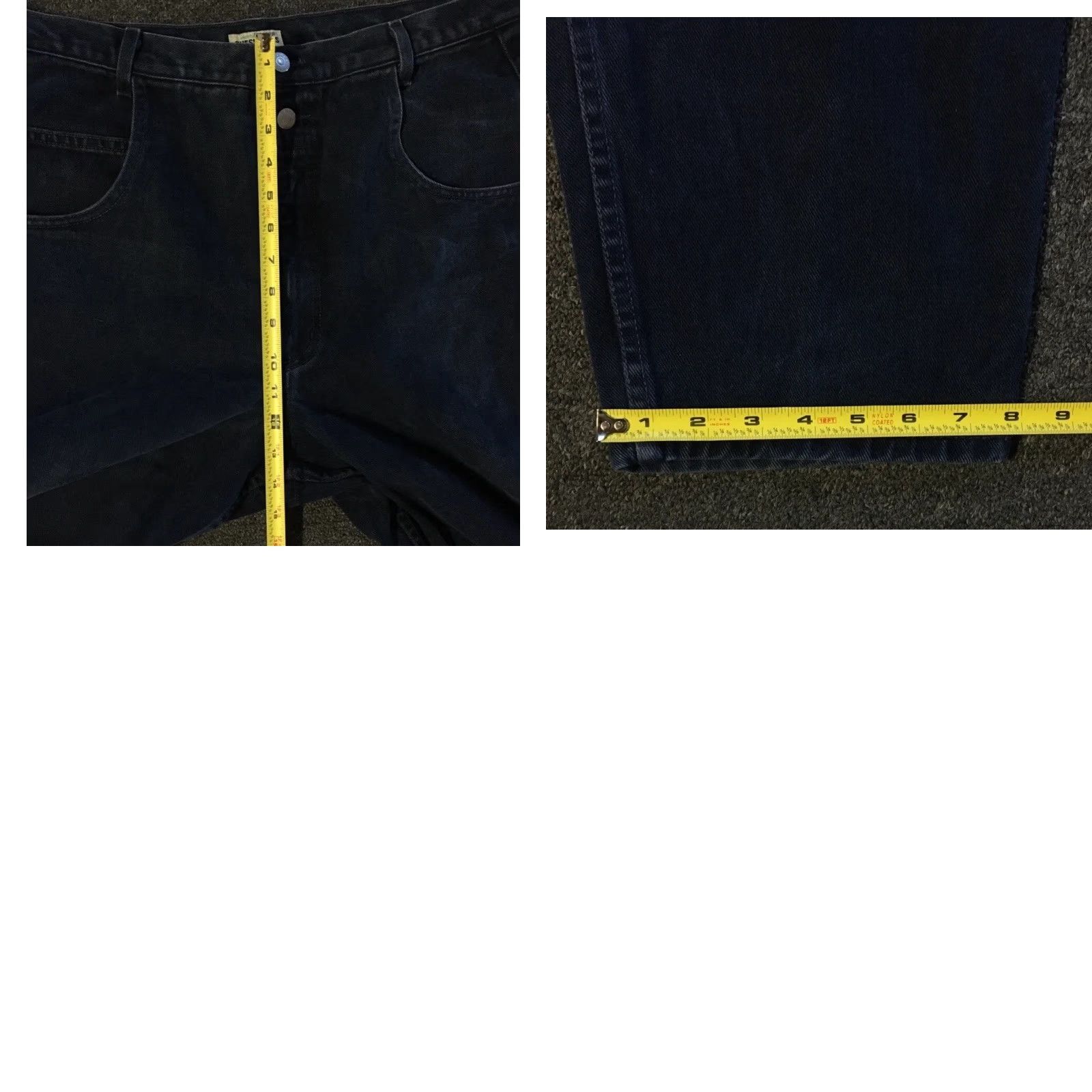 Guess VINTAGE GUESS Jeans 90s Faded Tapered Baggy Denim Blue 32 Inseam USA Distressed Rock Grunge Hip Hop Punk 80s Y2K Mens Size US 40 / EU 56 - 9 Thumbnail