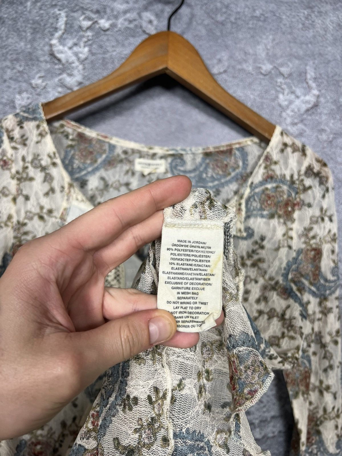 Denim & Supply Ralph Lauren Denim & Supply Paisley And Floral Lace Henley Top Size Small Size M / US 6-8 / IT 42-44 - 9 Thumbnail