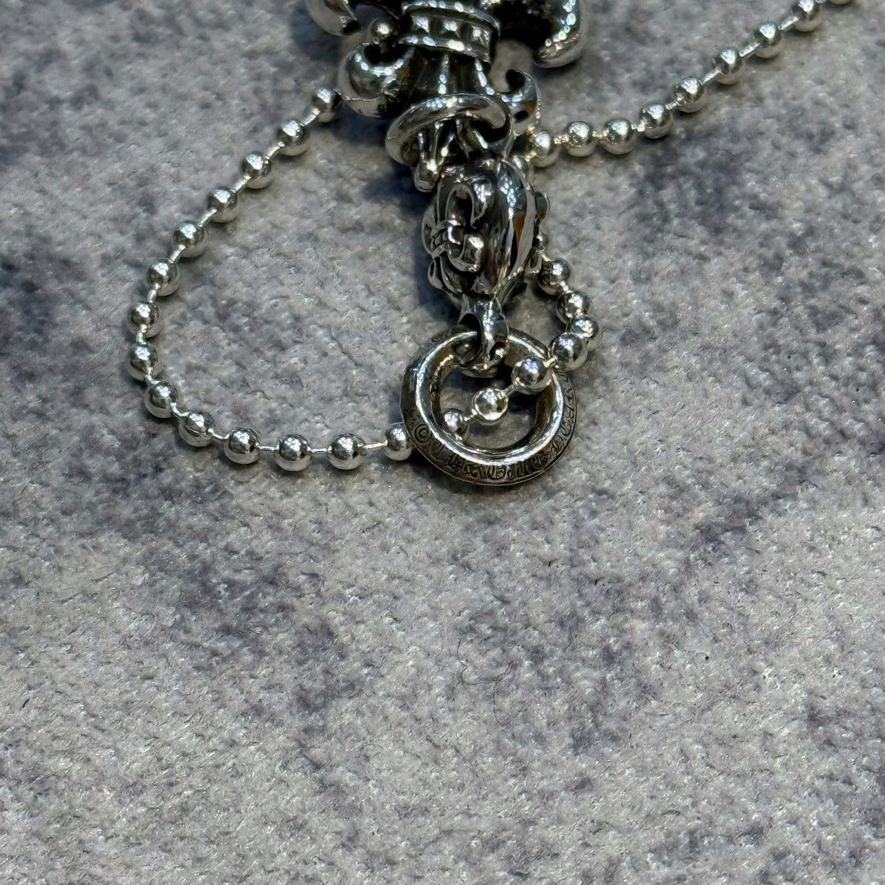Chrome Hearts Chrome Hearts One Ball BS Fleur Silver Necklace Size ONE SIZE - 8 Thumbnail