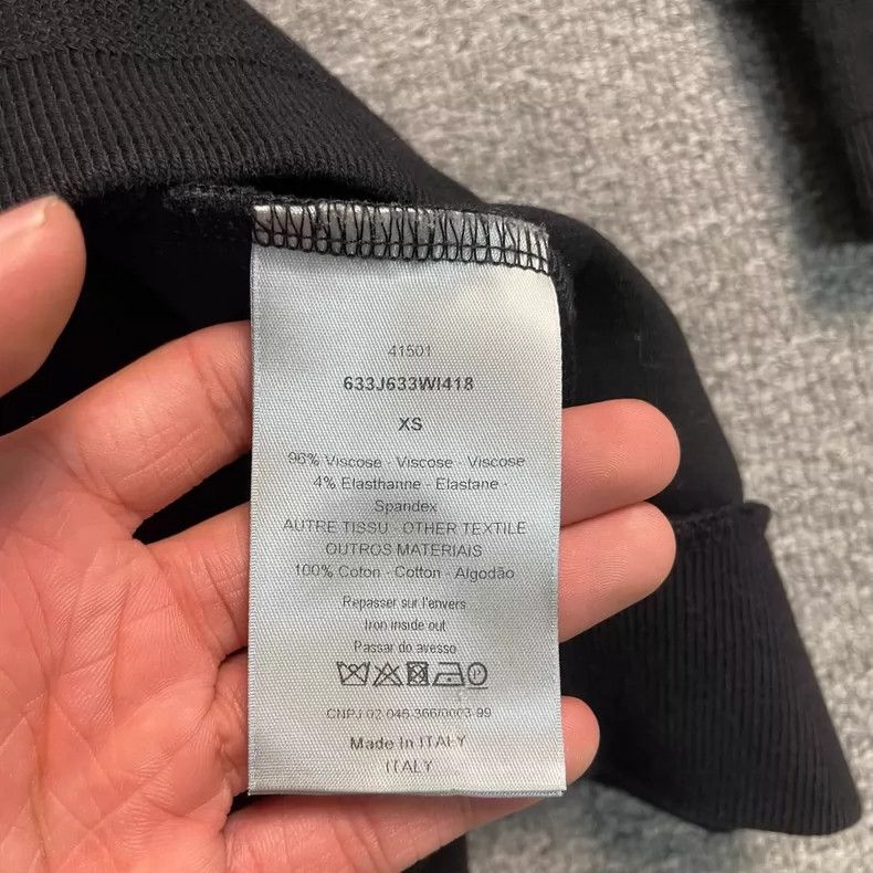 Dior Dior Black embroidered hoodie Size US XS / EU 42 / 0 - 5 Thumbnail