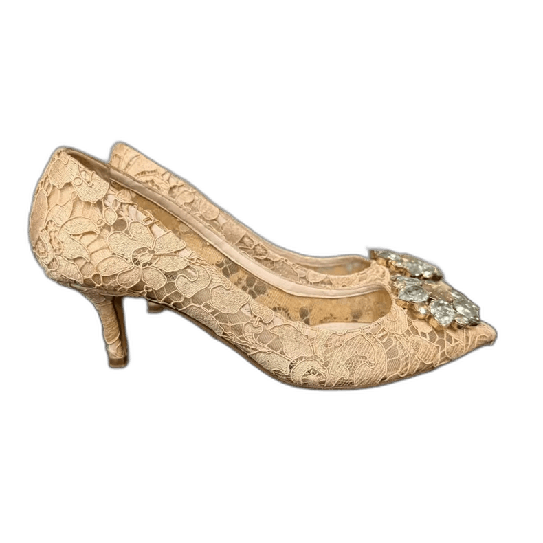 Dolce & Gabbana Dolce & Gabbana Lace High Heel Shoes-yf Size US 6 / IT 36 - 1 Thumbnail