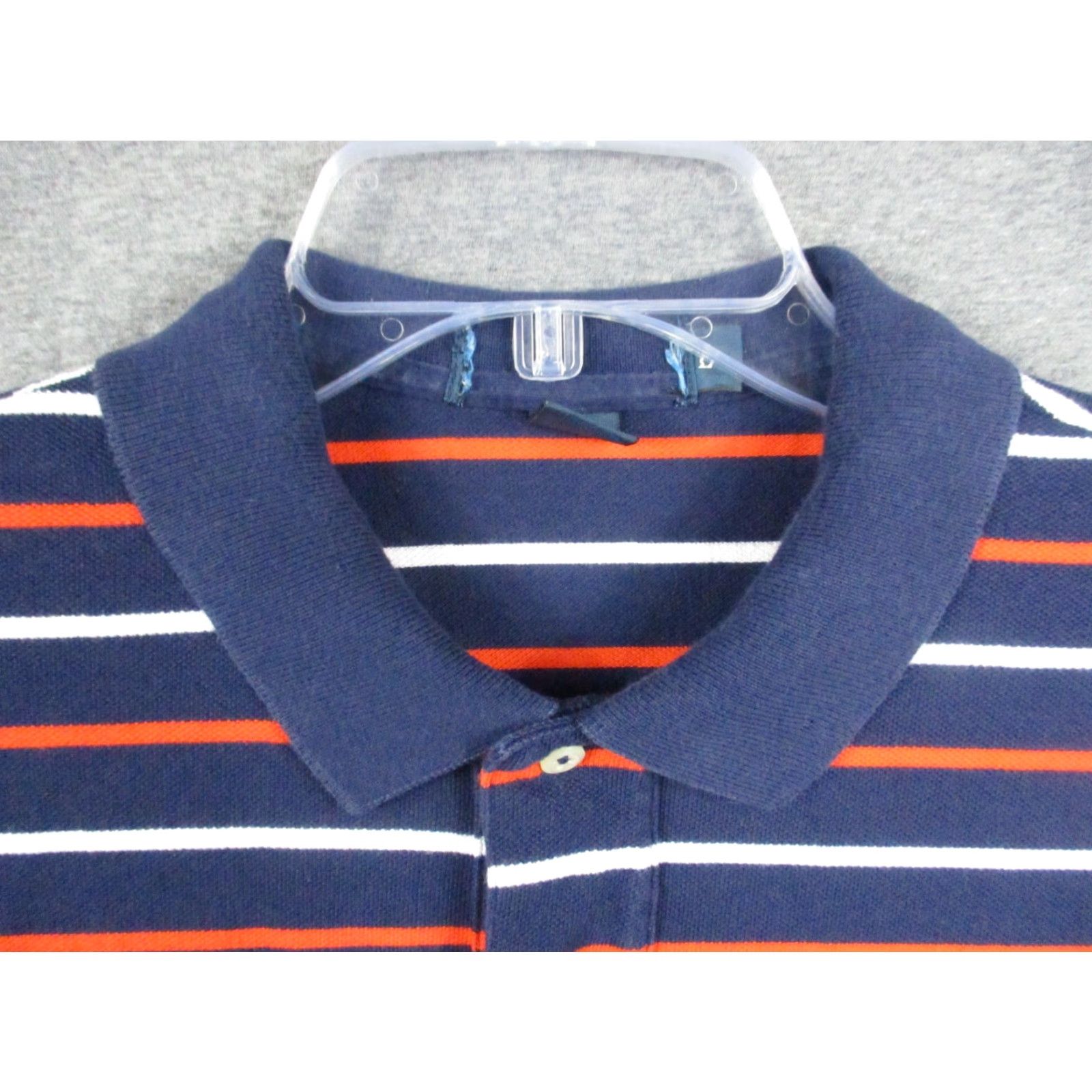 Polo Ralph Lauren VINTAGE Polo Ralph Lauren Shirt Large Men Blue Orange Stripe White Pony Polo Shirt L Men Blue Orange Stripe Size US L / EU 52-54 / 3 - 3 Thumbnail
