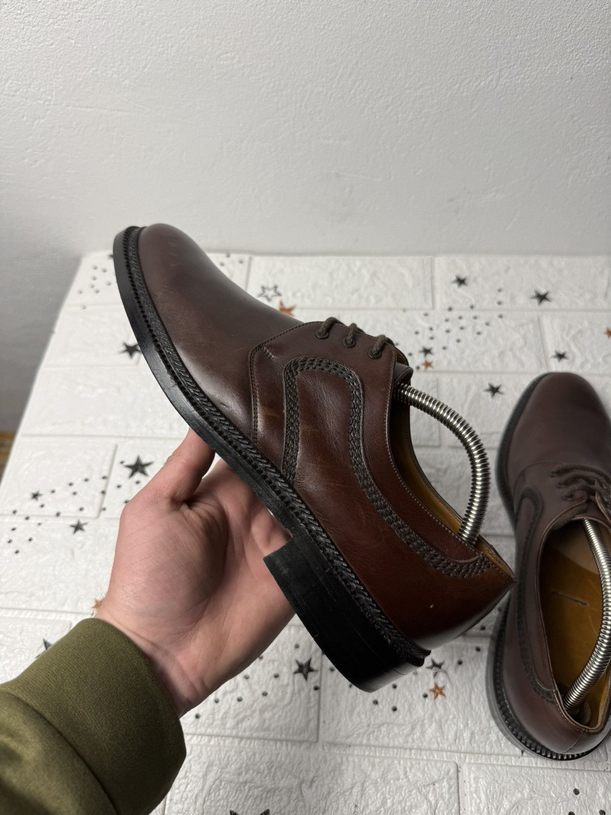 Bally Bally Parawet Oxford US9 UK8.5 EUR44 Vintage Brown Leather Size US 9 / EU 42 - 2 Thumbnail
