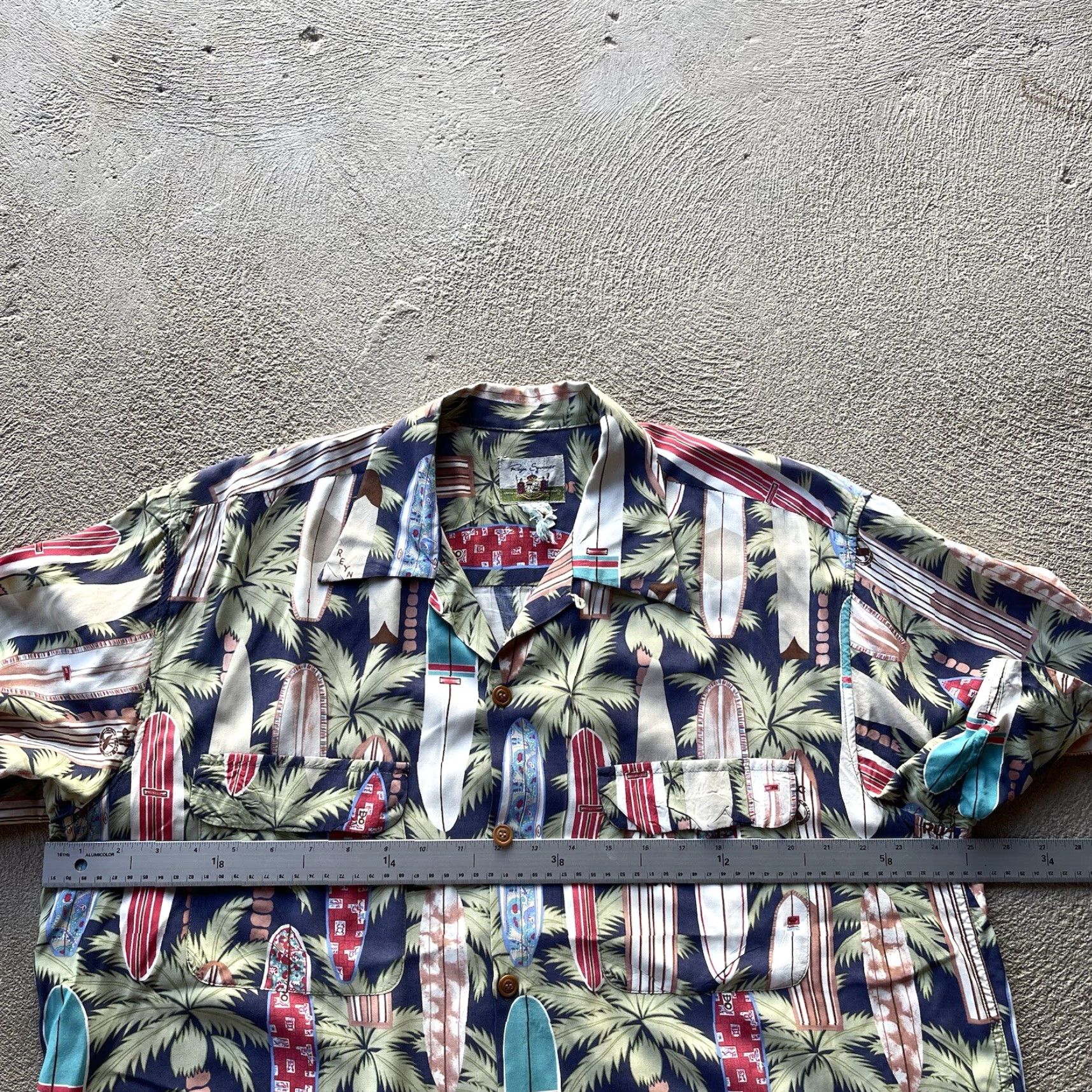 Reyn Spooner REYN SPOONER Shirt Mens Large Blue Button Up Hawaiian Beach Rayon Floral Short Sleeve Button-Front Collared Button-Up Casual Size US L / EU 52-54 / 3 - 6 Thumbnail