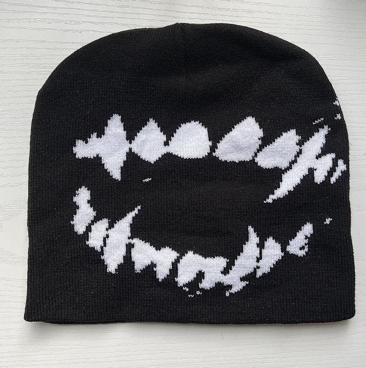 Vintage black dog teeth beanie Size ONE SIZE - 2 Thumbnail