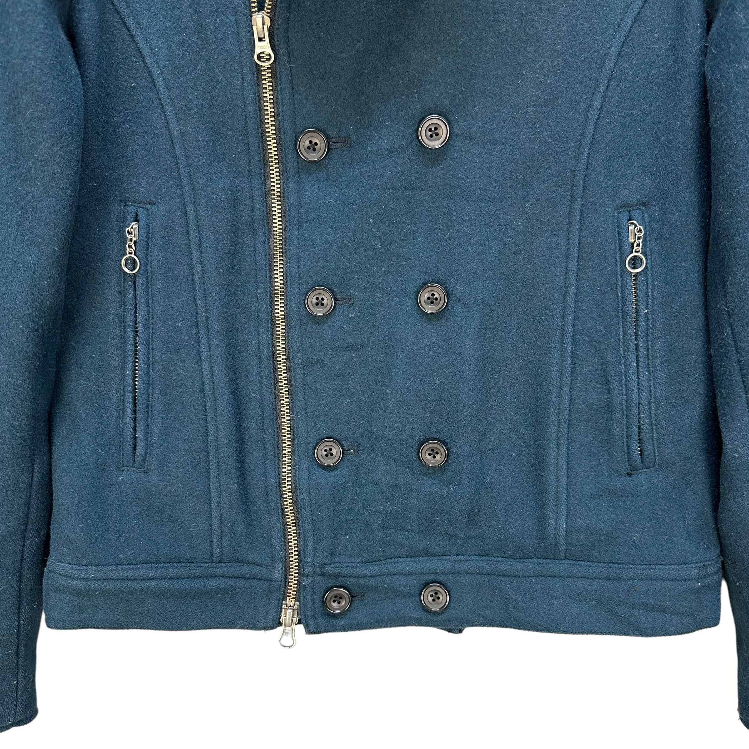 Japanese Brand EDGE Rupert Double Collar & Breasted Jacket #A24-0549 Size US S / EU 44-46 / 1 - 3 Thumbnail