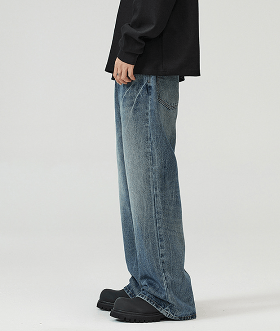 Japanese Brand × Jean Lightning pattern cleanfit wide-leg flared jeans Size US 34 / EU 50 - 3 Thumbnail