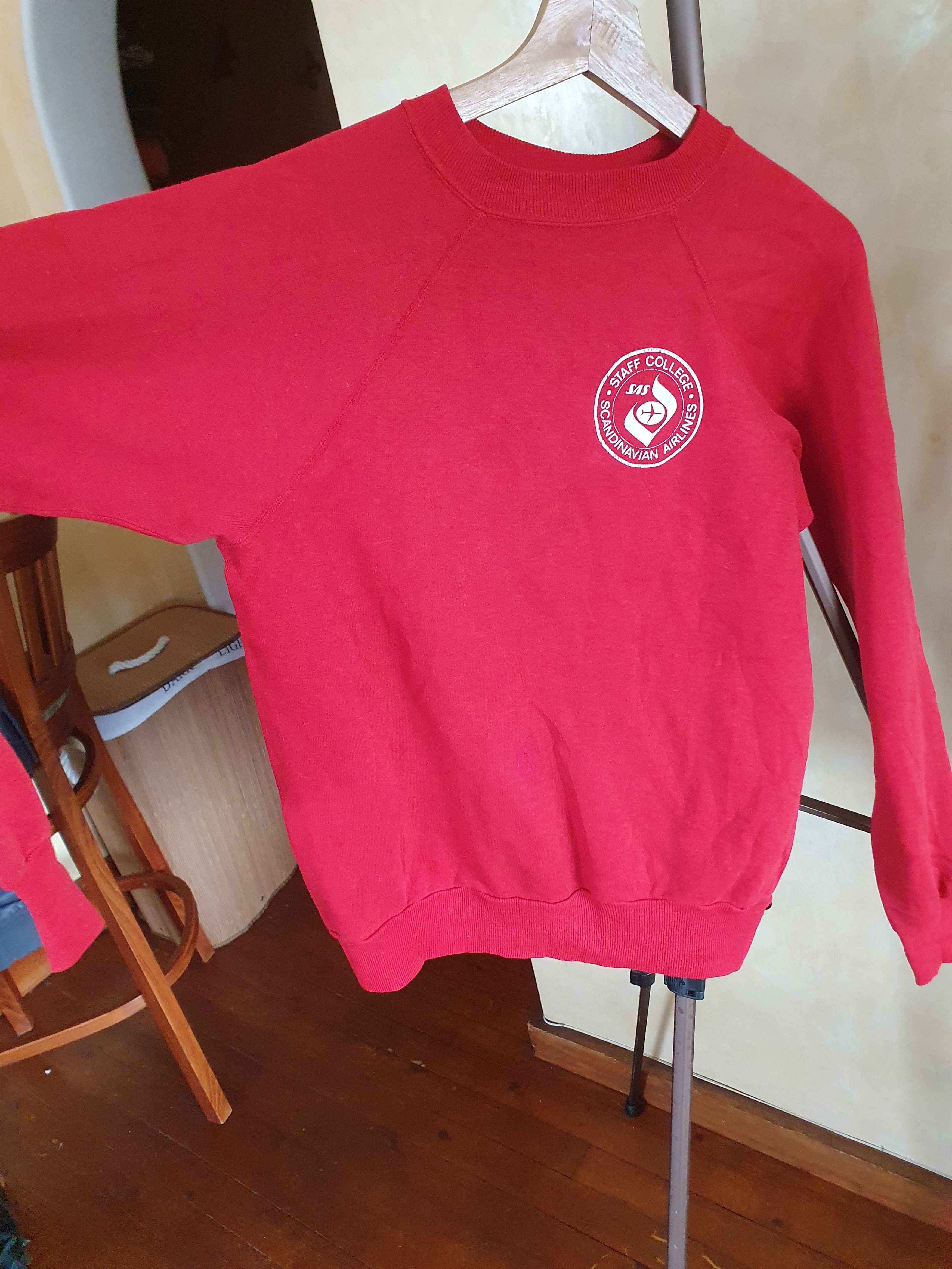 Vintage SAS Scandinavian Airlines Vintage Sweatshirt Staff College M Size US M / EU 48-50 / 2 - 7 Thumbnail