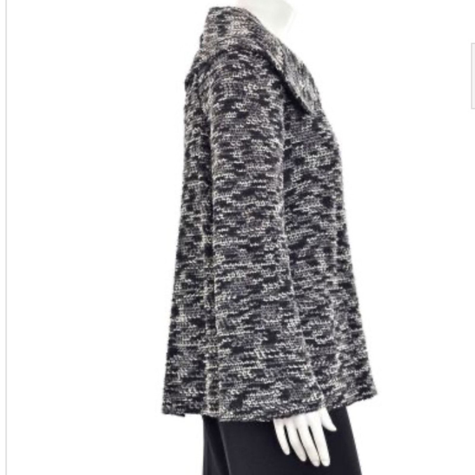 St. John St John Collection Black & Gray Boucle Sweater Jacket 4 Size S / US 4 / IT 40 - 5 Thumbnail