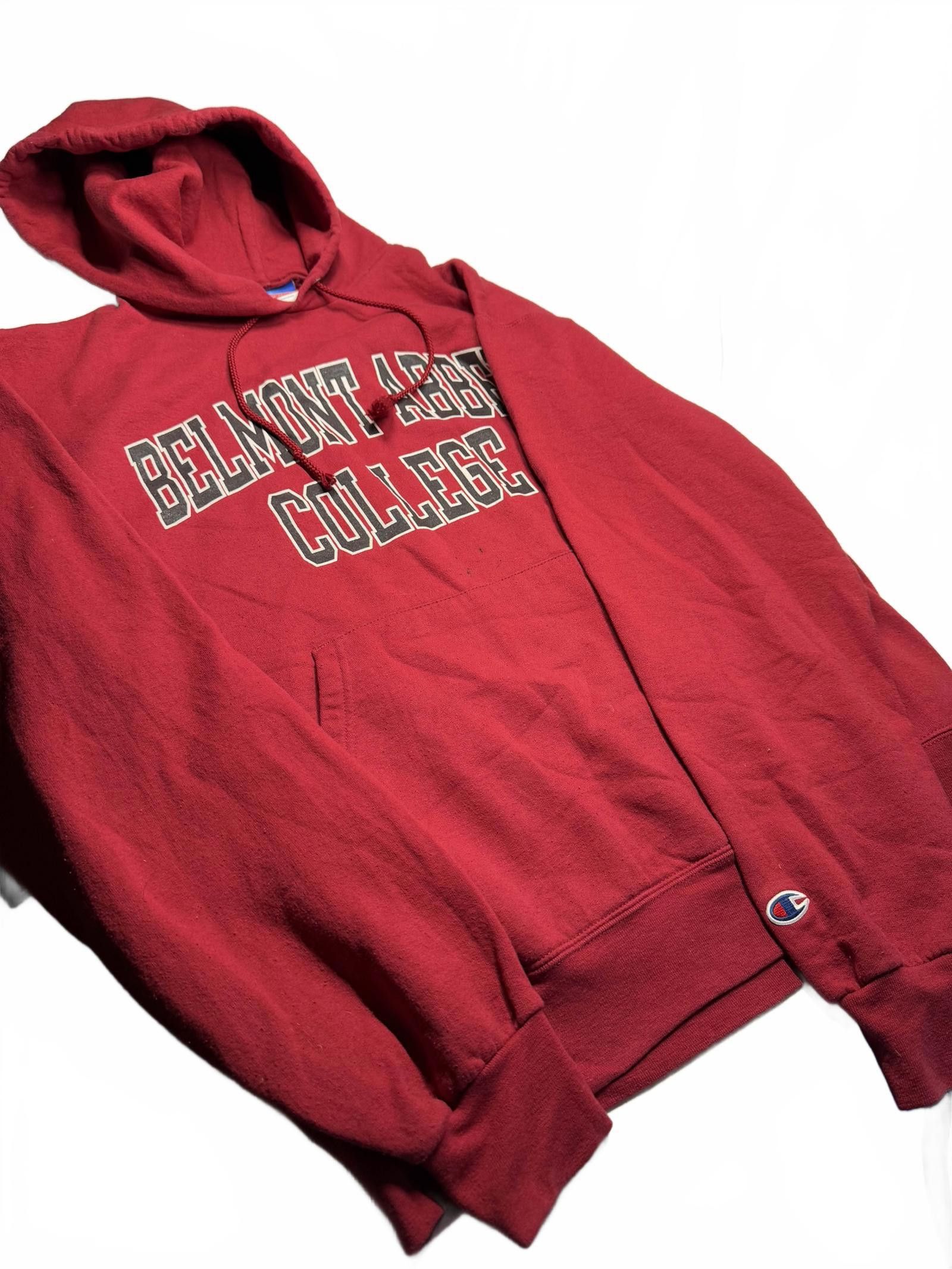 Champion Belmont Abbey College Red Hoodie - Champion Quality Size US L / EU 52-54 / 3 - 3 Thumbnail