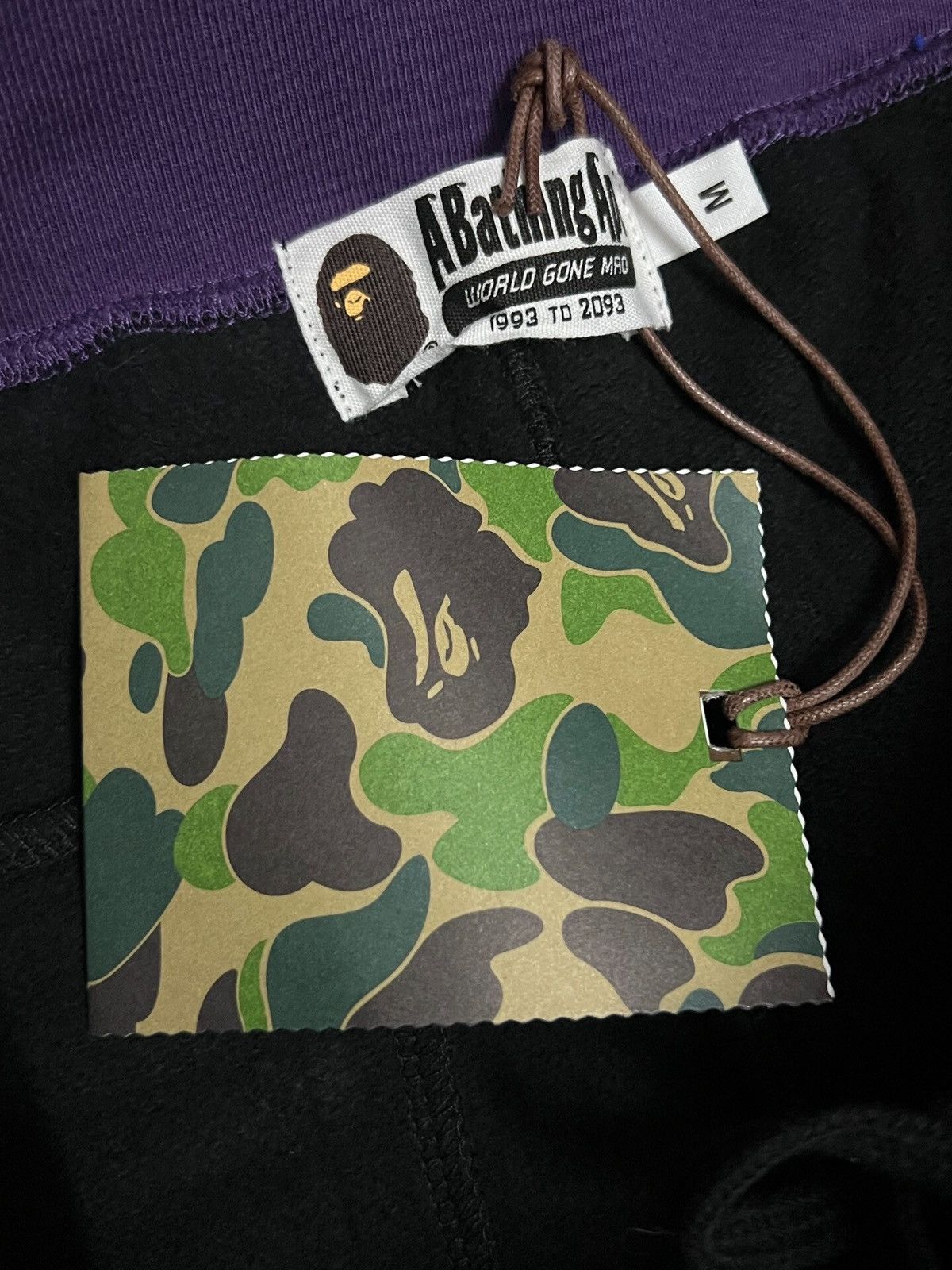 Bape BAPE Color Block Slim Sweatpants in black Size US 31 - 3 Thumbnail
