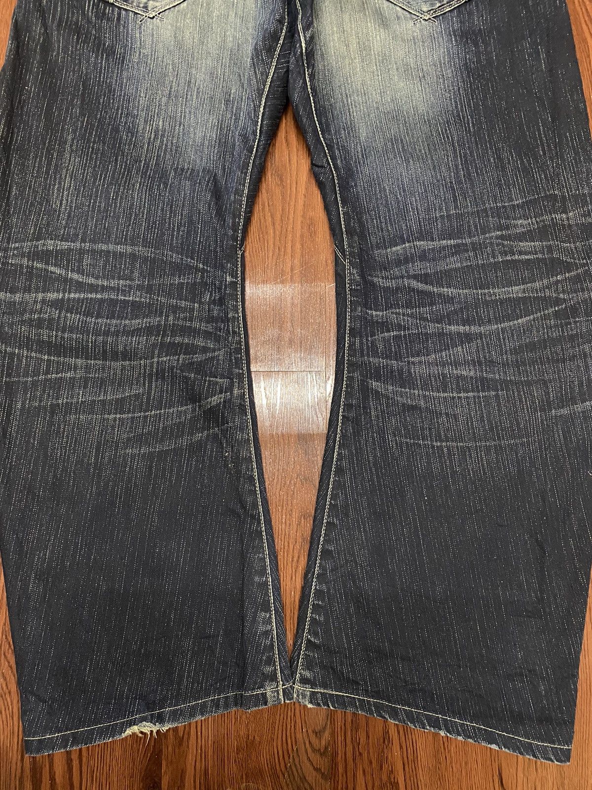 Edwin Japanese Brand Edwin XV Baggy Twisted Leg Distressed Jeans Size US 34 / EU 50 - 6 Thumbnail