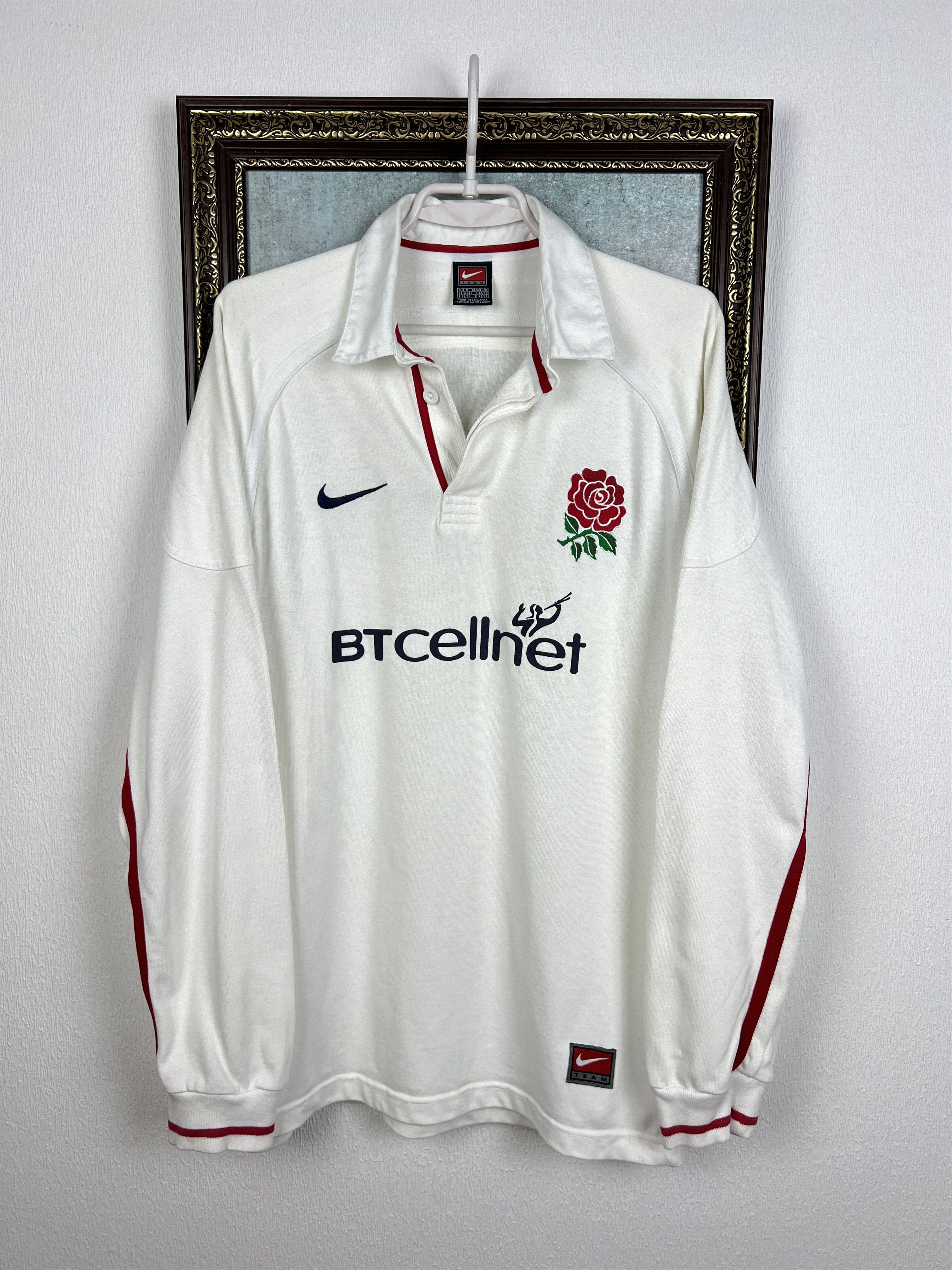 Nike Vintage England Rugby Union Jersey Long Sleeve Shirt Trikot Size US M / EU 48-50 / 2 - 1 Thumbnail