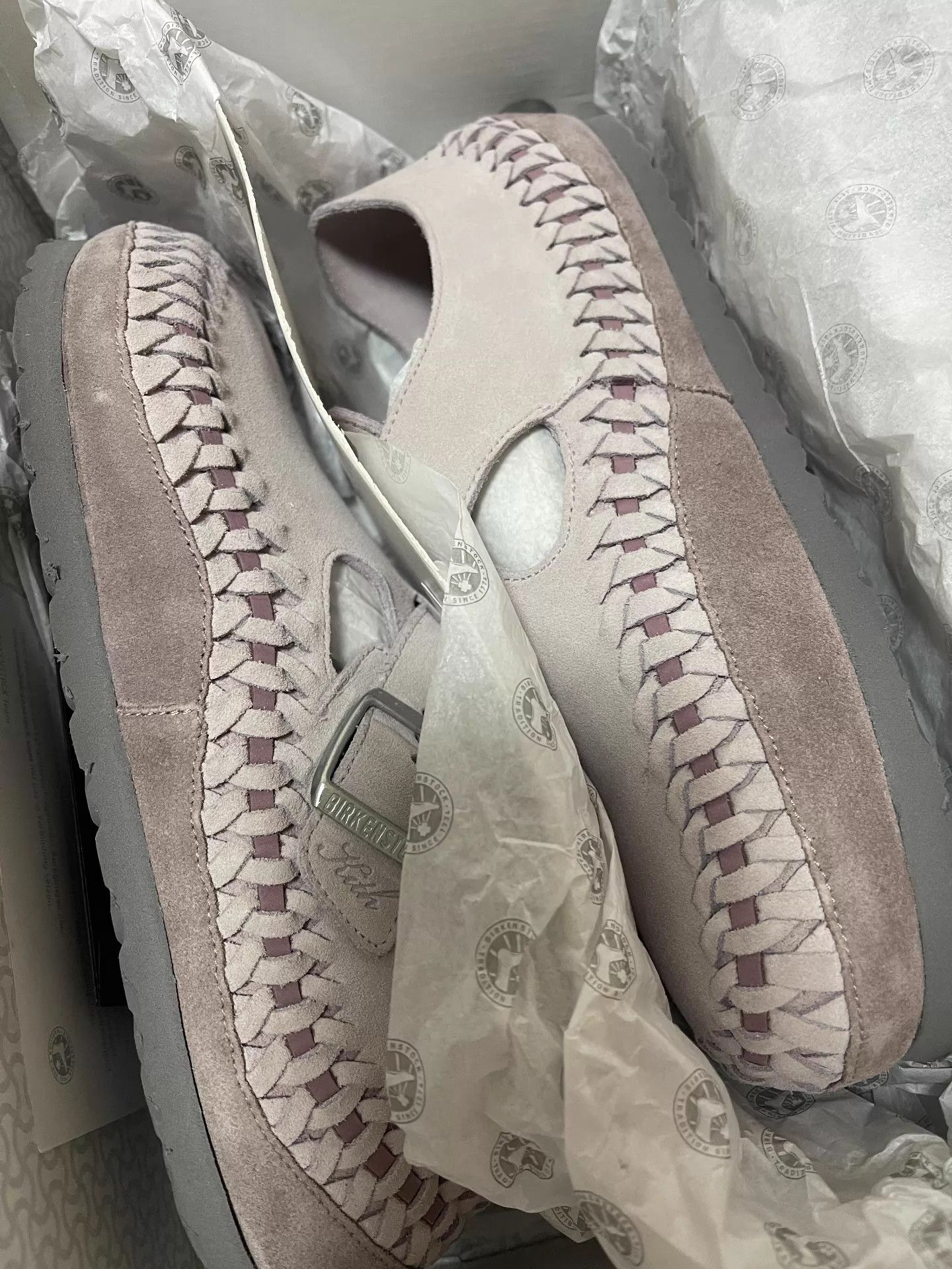 Kith KITH x BIRKENSTOCK London Braided Slipper Pink 41 Size US 8 / EU 41 - 2 Thumbnail