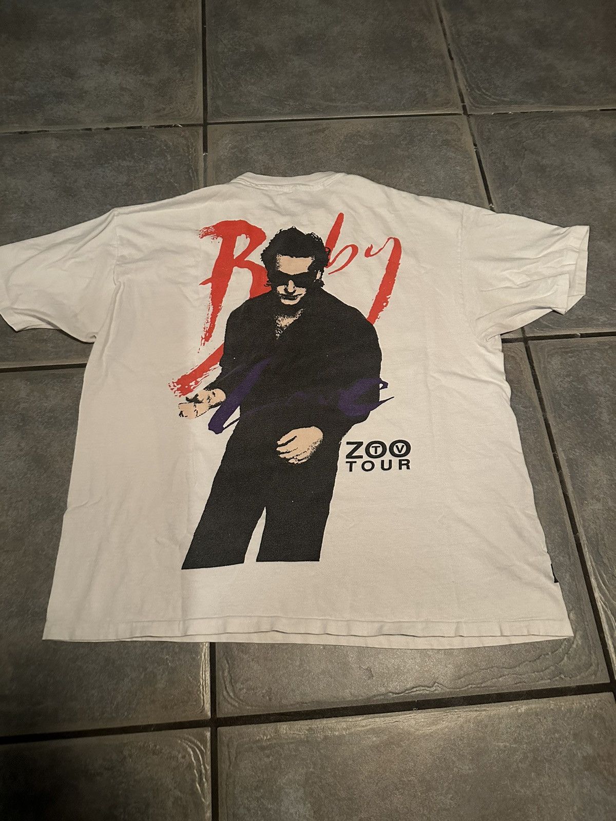 Band Tees 90s vintage U2 Tour tee Size US L / EU 52-54 / 3 - 2 Thumbnail