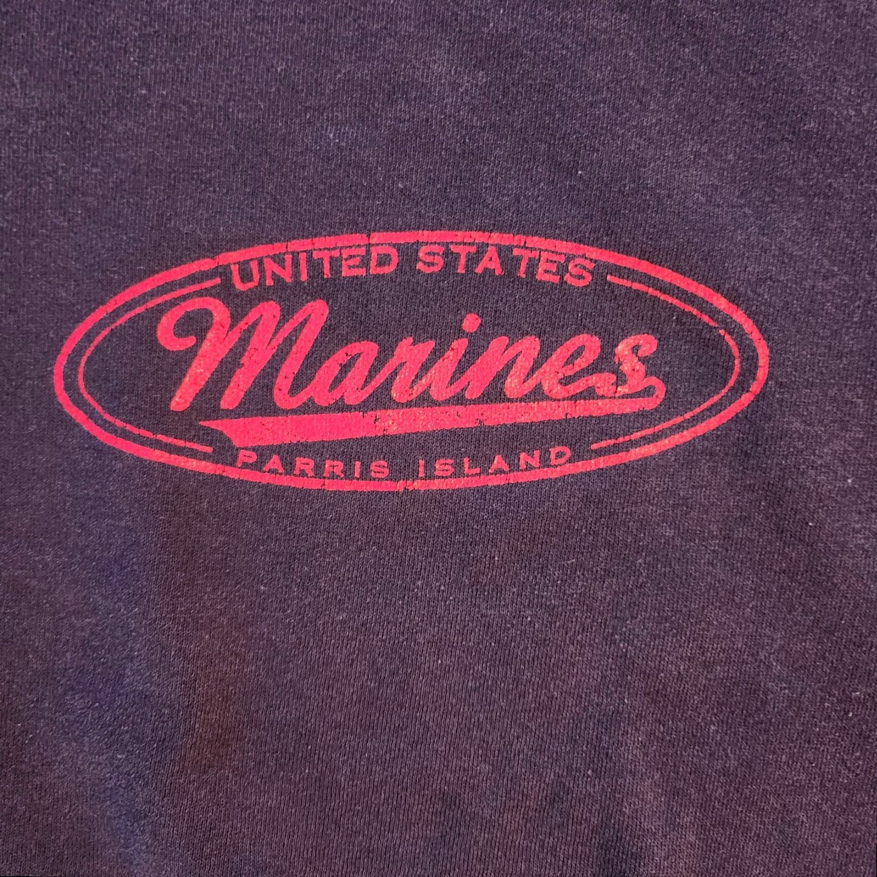 Soffe VINTAGE USMC Marines Sweatshirt T Shirt Pull Over M Blue Soffe Regular Mens 90s Pullover Embroidered Graphic Print Size US M / EU 48-50 / 2 - 2 Thumbnail