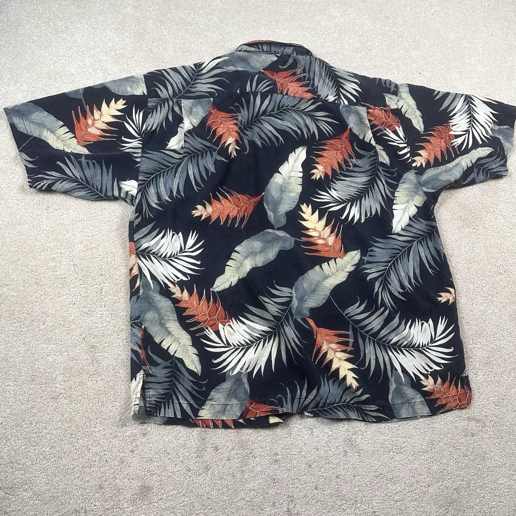 Tommy Bahama Tommy Bahama Button-Up Silk Blend Shirt Mens XL Black Floral Shirt Size US XL / EU 56 / 4 - 2 Thumbnail