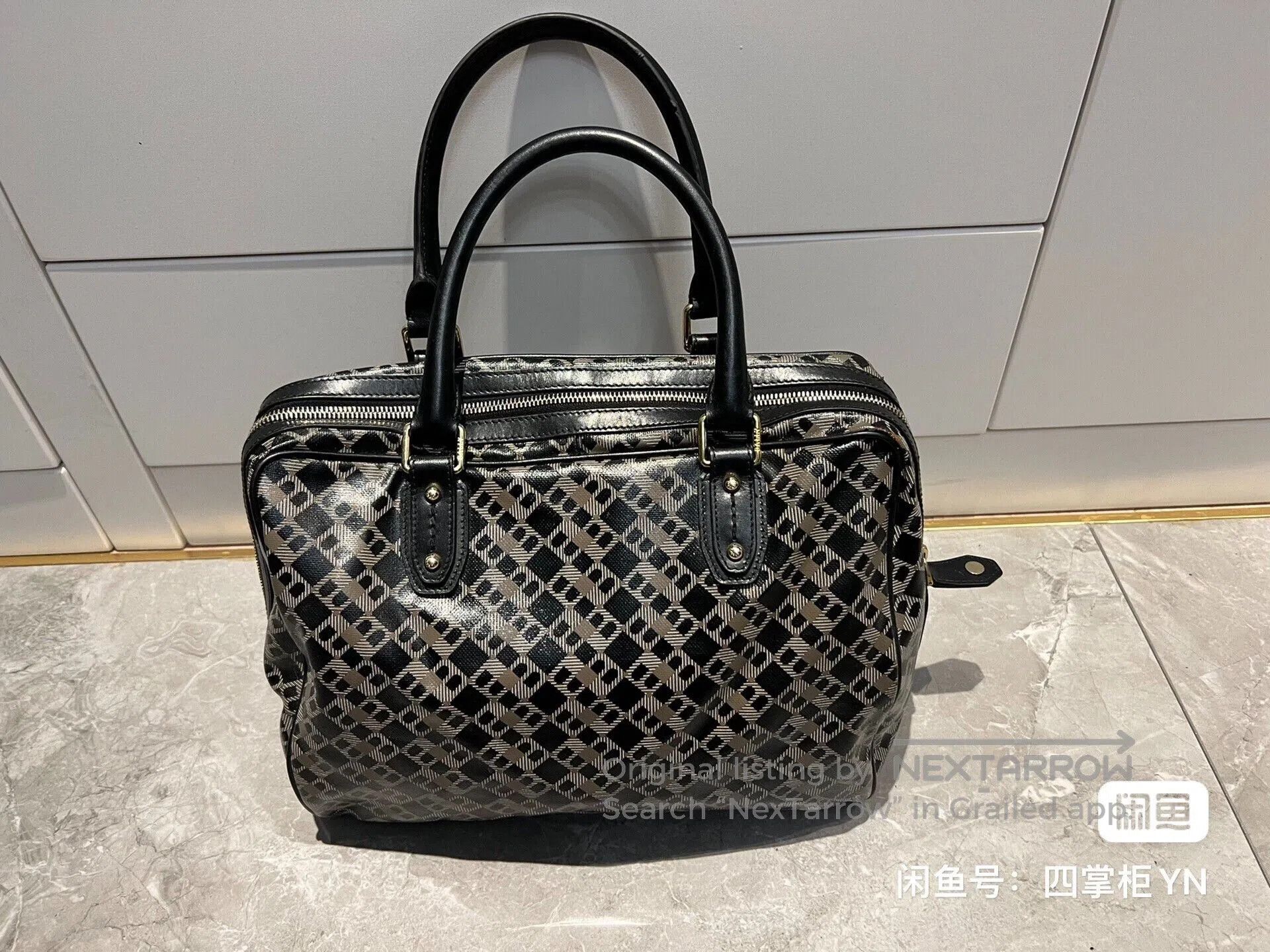 Bally Large Boston Tote Bag.