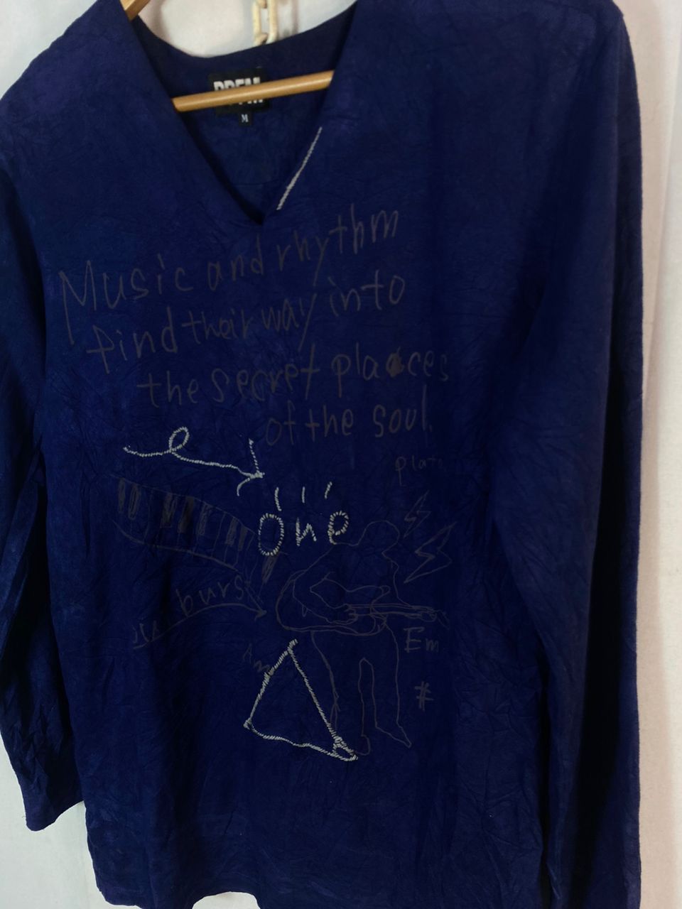 Designer × Japanese Brand × PPFM Ppfm printed long sleeve vneck tshirt Size US M / EU 48-50 / 2 - 2 Thumbnail
