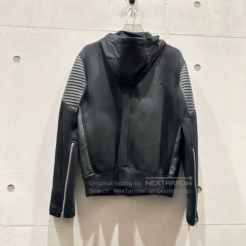 Givenchy Givenchy Black Space Cotton and Leather Hooded Jacket Size US M / EU 48-50 / 2 - 5 Thumbnail