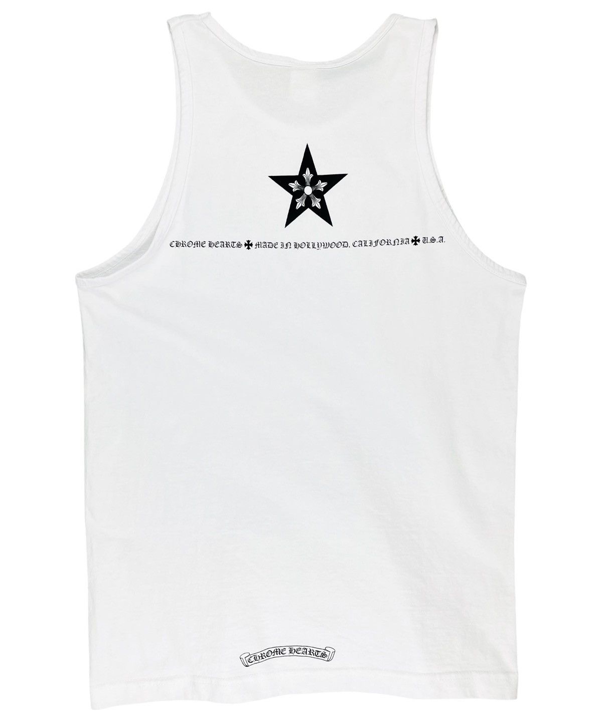 Chrome Hearts Chrome Hearts Made In Hollywood Star Tank Top White Size US S / EU 44-46 / 1 - 2 Thumbnail