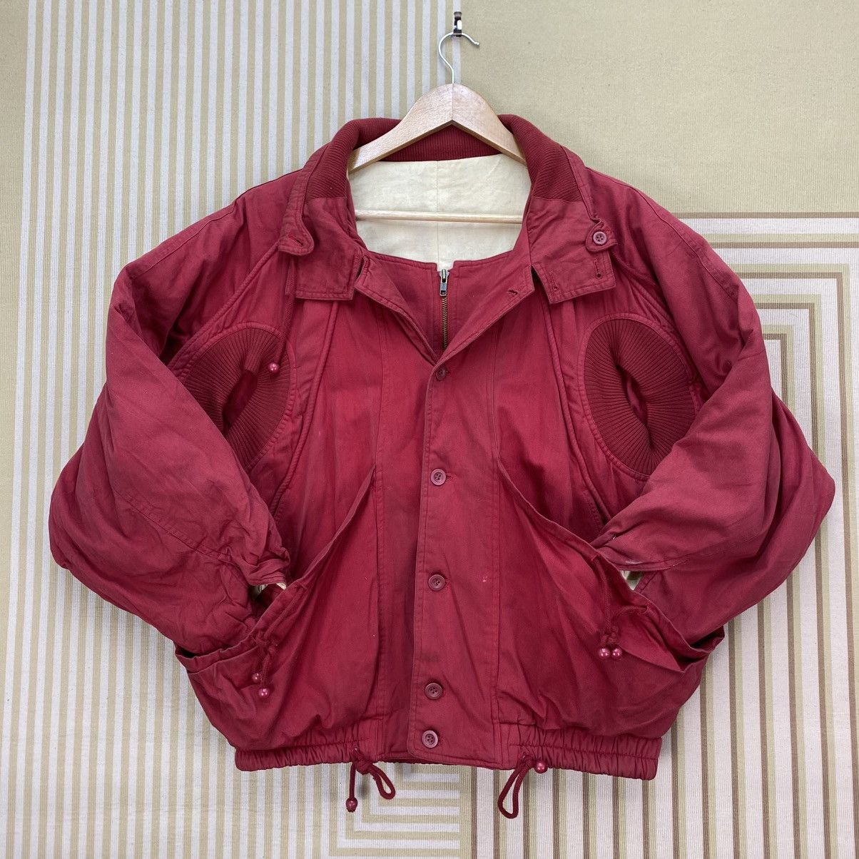 Issey Miyake 🐐Issey Miyake inspired Unique Bomber Jacket Armhole Size US L / EU 52-54 / 3 - 4 Thumbnail
