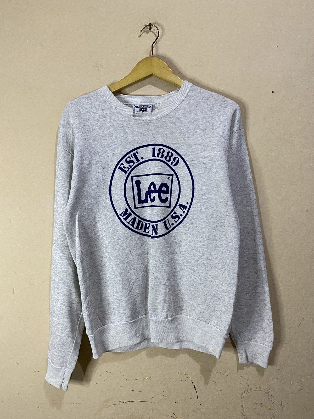 Lee × Vintage 90s Vintage Lee Sweatshirt Size US M / EU 48-50 / 2 - 1 Thumbnail