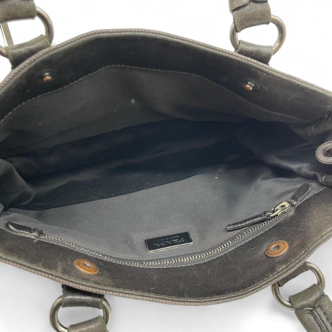 Prada Prada - Shoulder Bag Denim Black Leather Size ONE SIZE - 8 Thumbnail