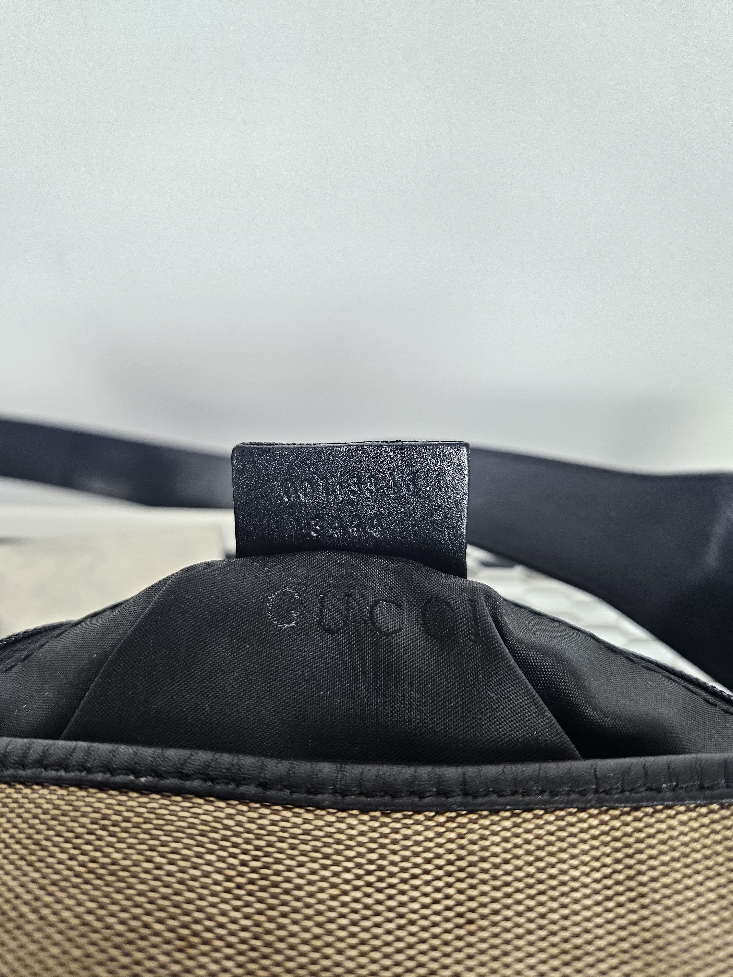 Gucci Vintage y2k Gucci Jackie canvas and leather hobo handbag Size ONE SIZE - 25 Thumbnail