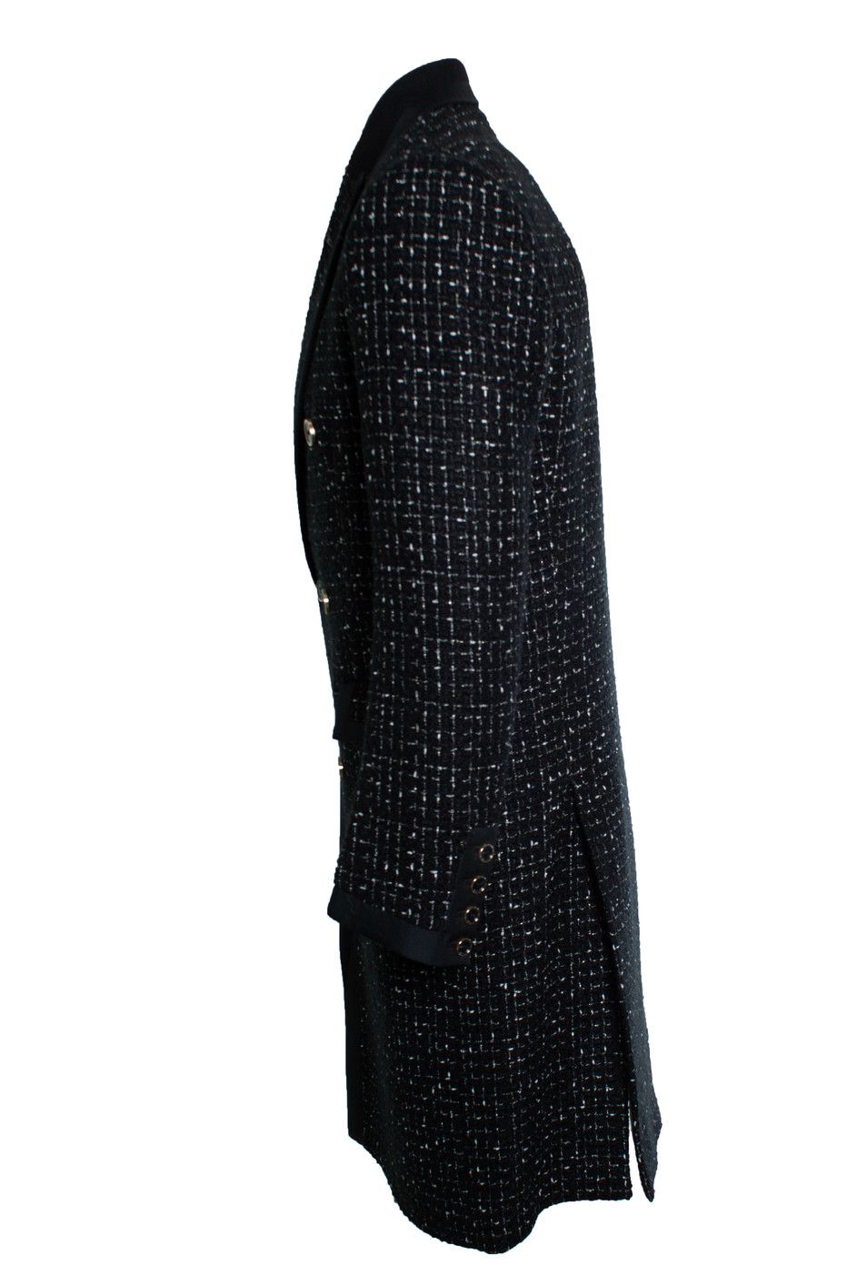Amiri Amiri, Boucle long coat in black Size US M / EU 48-50 / 2 - 2 Thumbnail