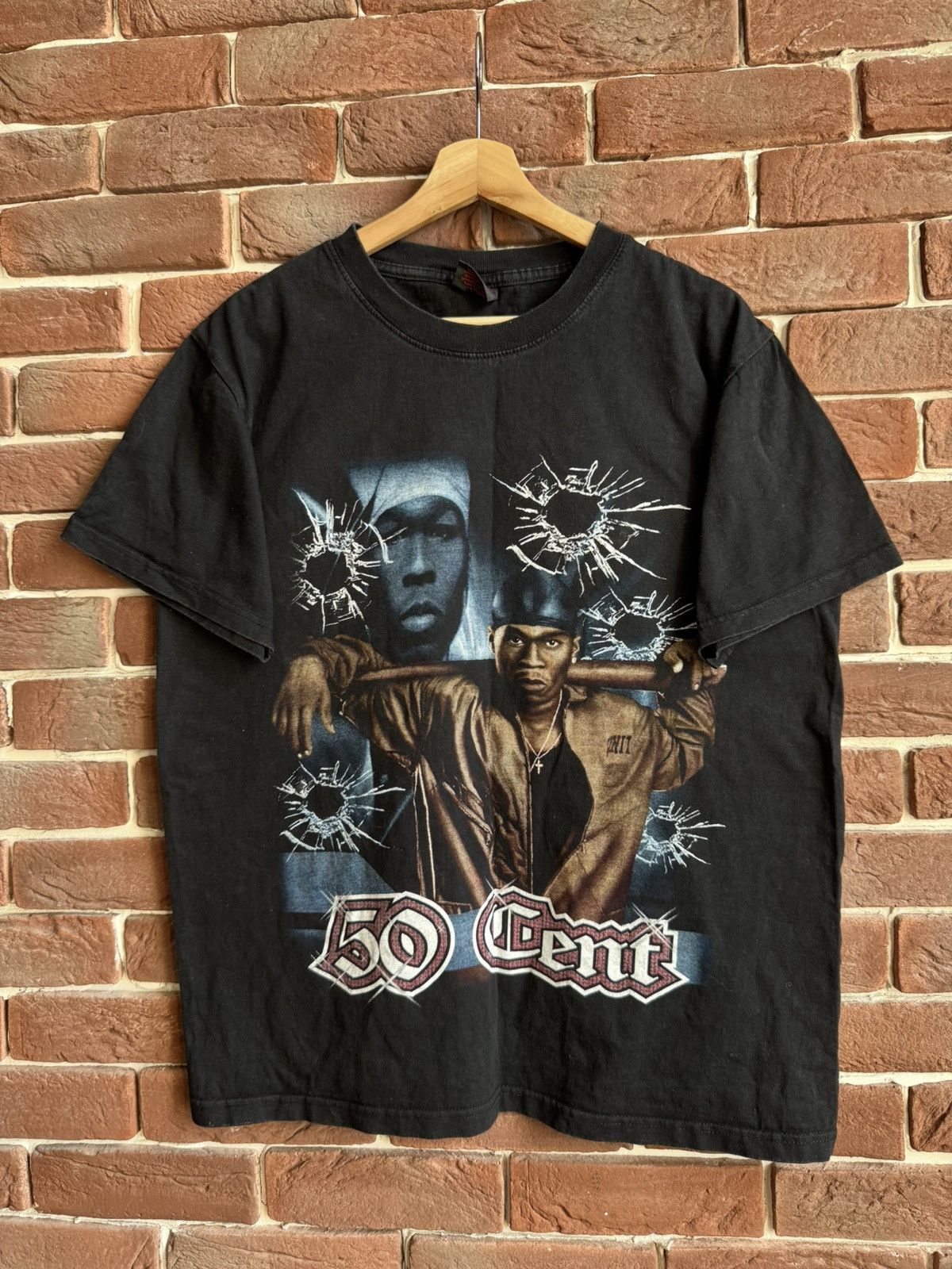 Rap Tees 00s Vintage G Unit 50 cent Rap Hip Hop Band Tshirt Rare Size US L / EU 52-54 / 3 - 1 Thumbnail