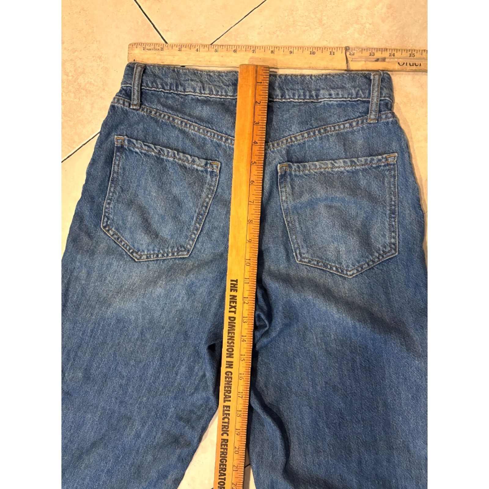 Banana Republic Banana Republic Jeans Womens 28 Barrel Fit High Rise Medium Wash Blue Denim 5-Pocket Regular Waist 28in Inseam 26in Cotton Lyocell Cotton Blend Size 28" / US 6 / IT 42 - 6 Thumbnail