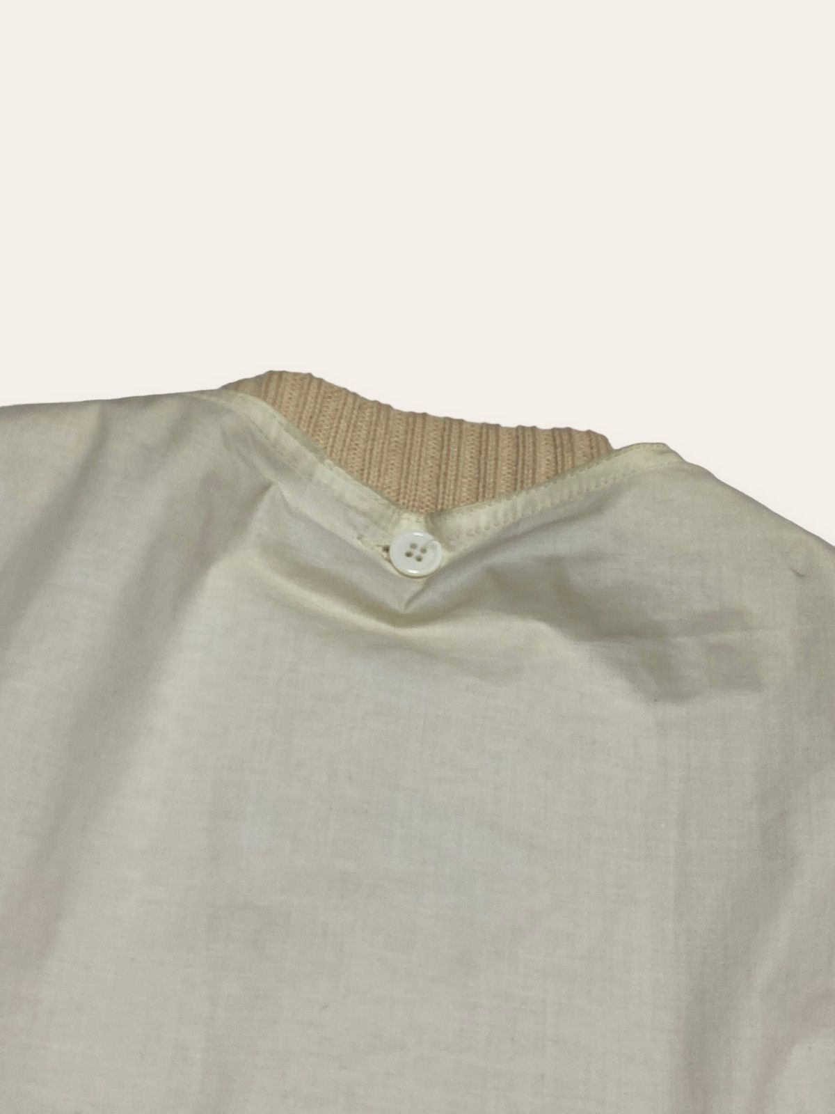 Louis Feraud 90s Vintage LOUIS FERAUD Beige Creme Sweater Size US M / EU 48-50 / 2 - 12 Thumbnail