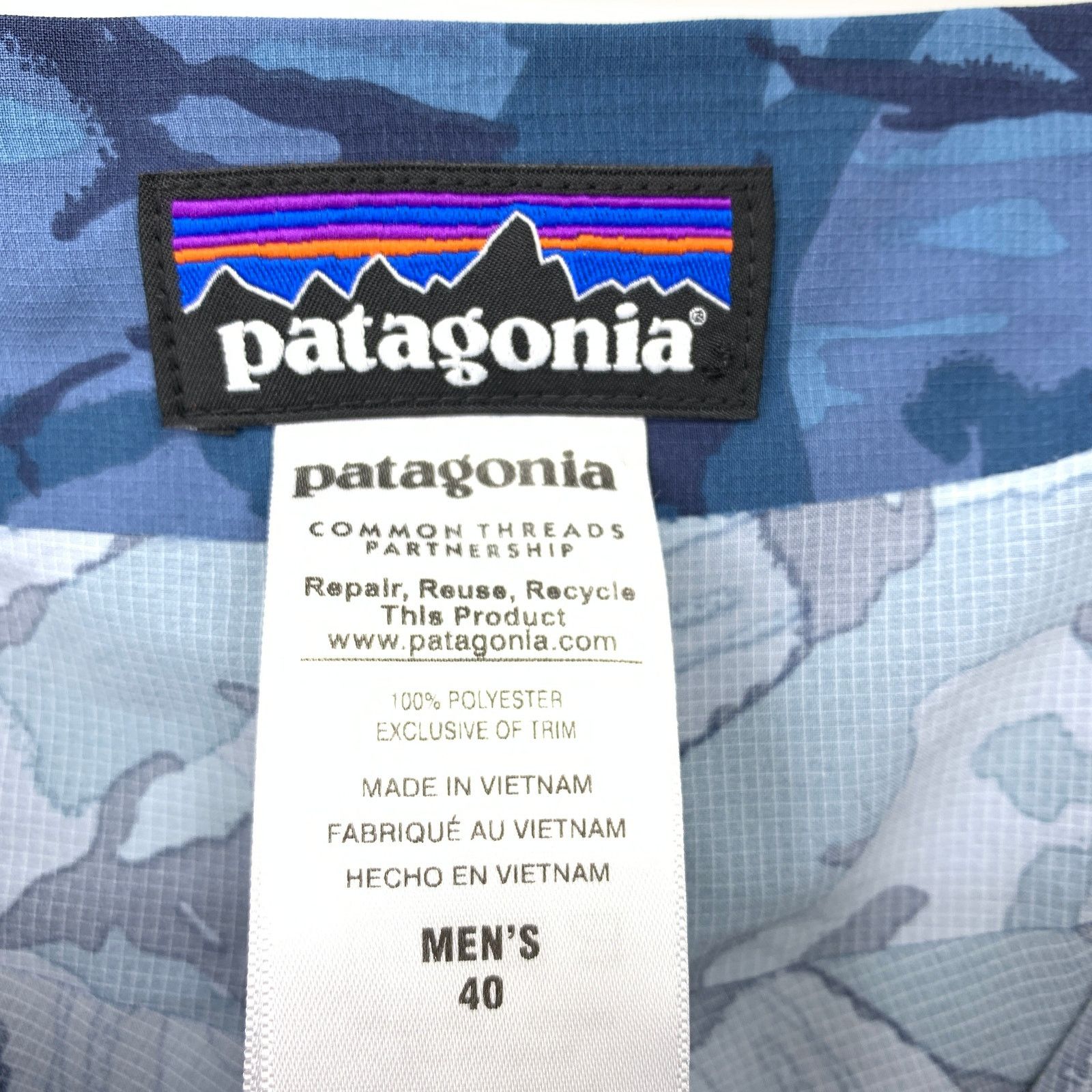 Patagonia Patagonia Men's Sz 40 Blue Print Board Shorts Zipped Pocket Size US 40 / EU 56 - 6 Thumbnail