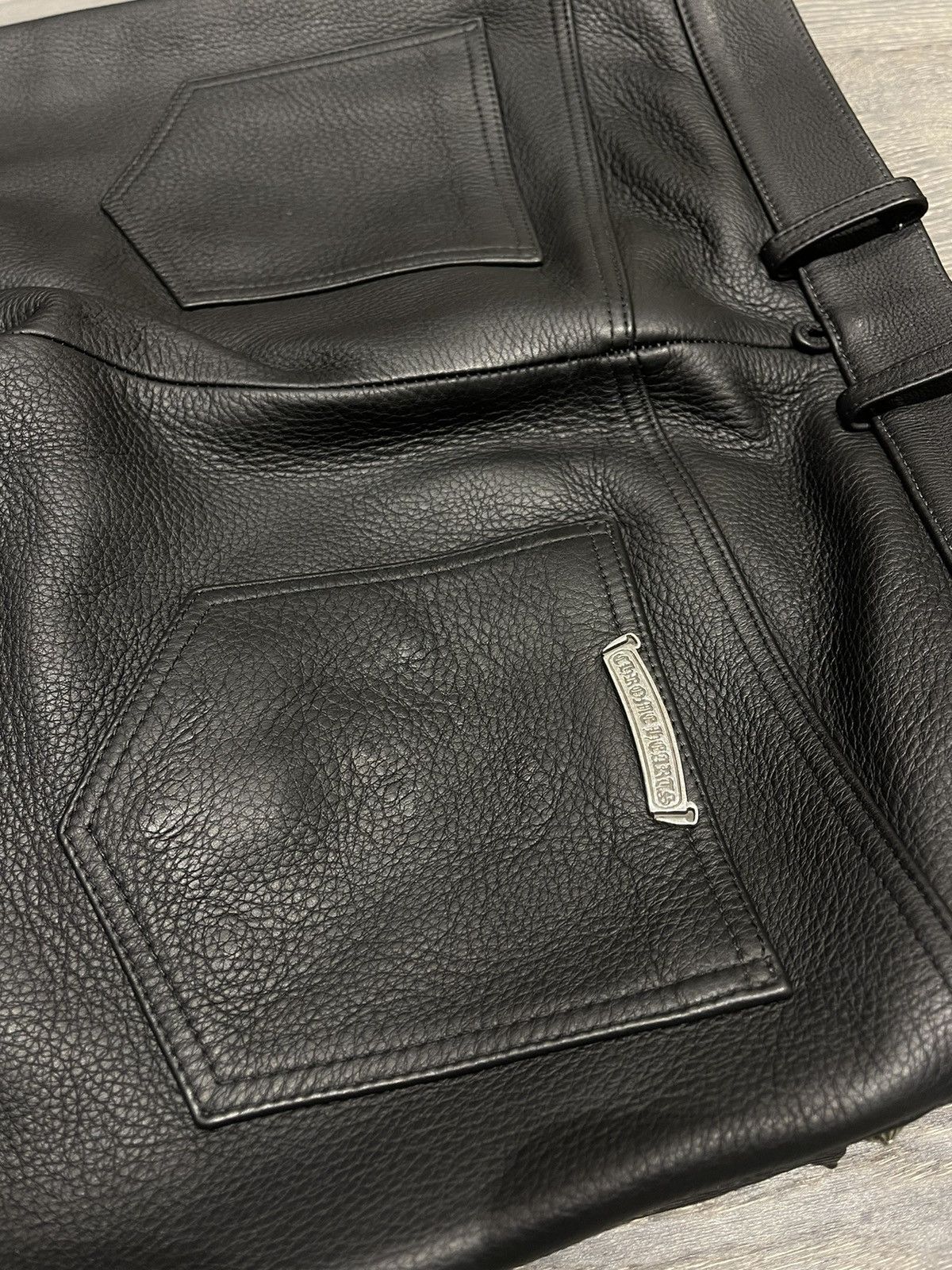 Chrome Hearts Cross Patch Leather Pants Size US 32 / EU 48 - 9 Thumbnail