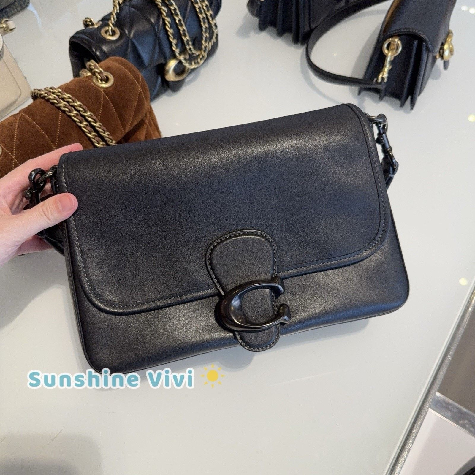 Coach NEW Coach Tabby Soft Leather Shoulder Bag Black/black C4823 Size ONE SIZE - 1 Thumbnail