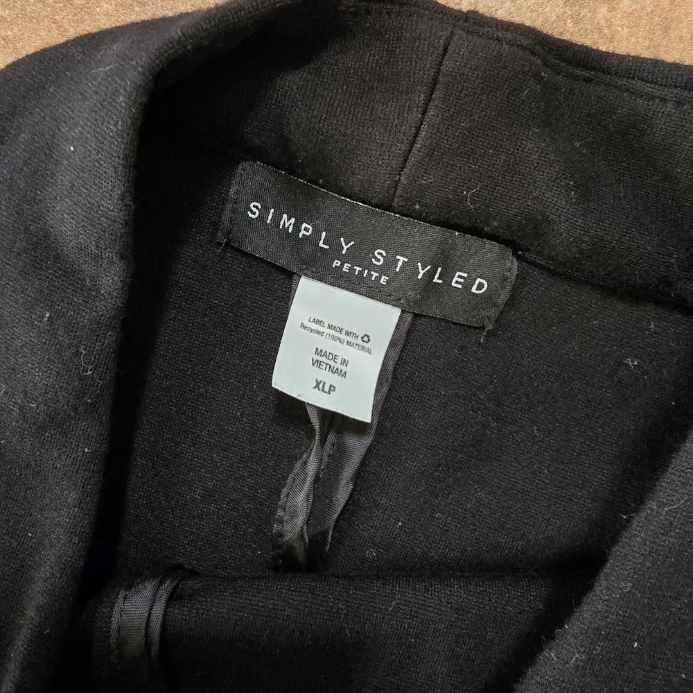 Designer Black Classic SS Business Blazer Size XL / US 12-14 / IT 48-50 - 3 Thumbnail