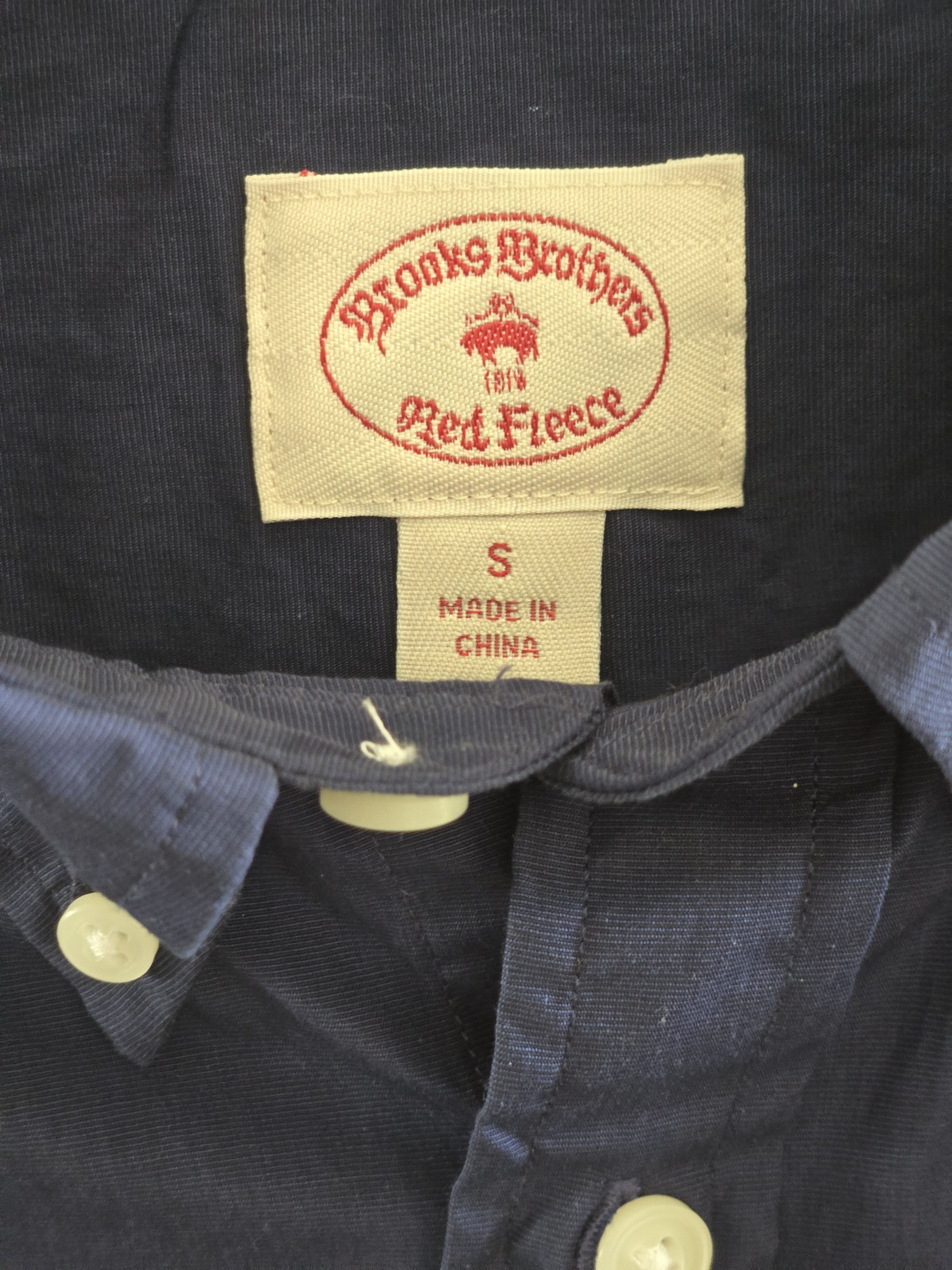 Brooks Brothers Brooks Brothers New with Tags Navy 100% cotton button down Size US S / EU 44-46 / 1 - 2 Thumbnail
