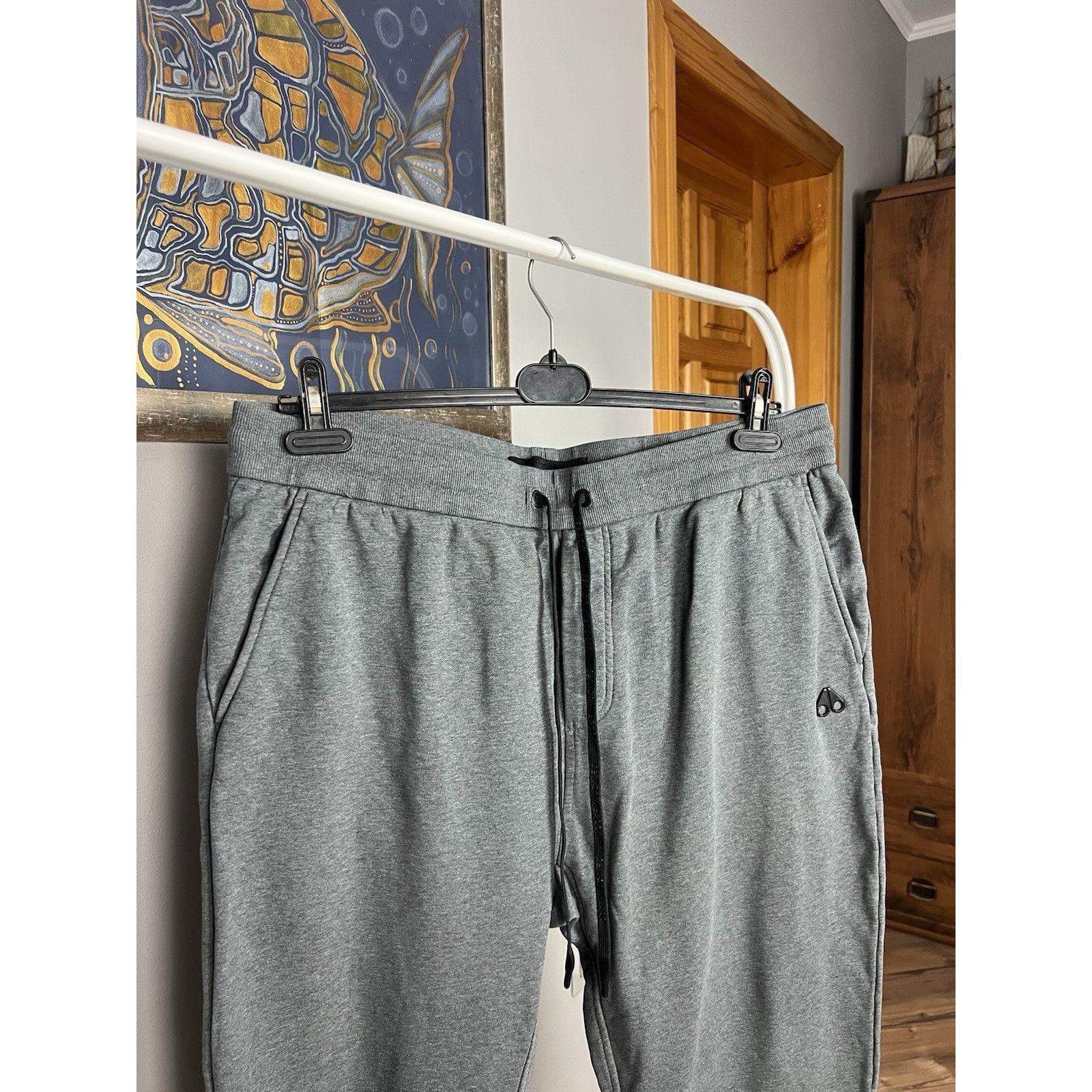 Moose Knuckles Moose Knuckles Small Logo Gray Heavy Cotton Sweatpants Size Size US 38 / EU 54 - 4 Thumbnail