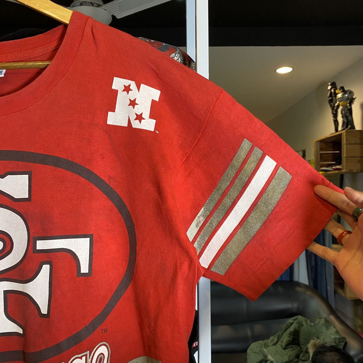 NFL Vintage 90s San Francisco 49ERS OVP NFL Tee Single Stitch Size US XL / EU 56 / 4 - 7 Thumbnail