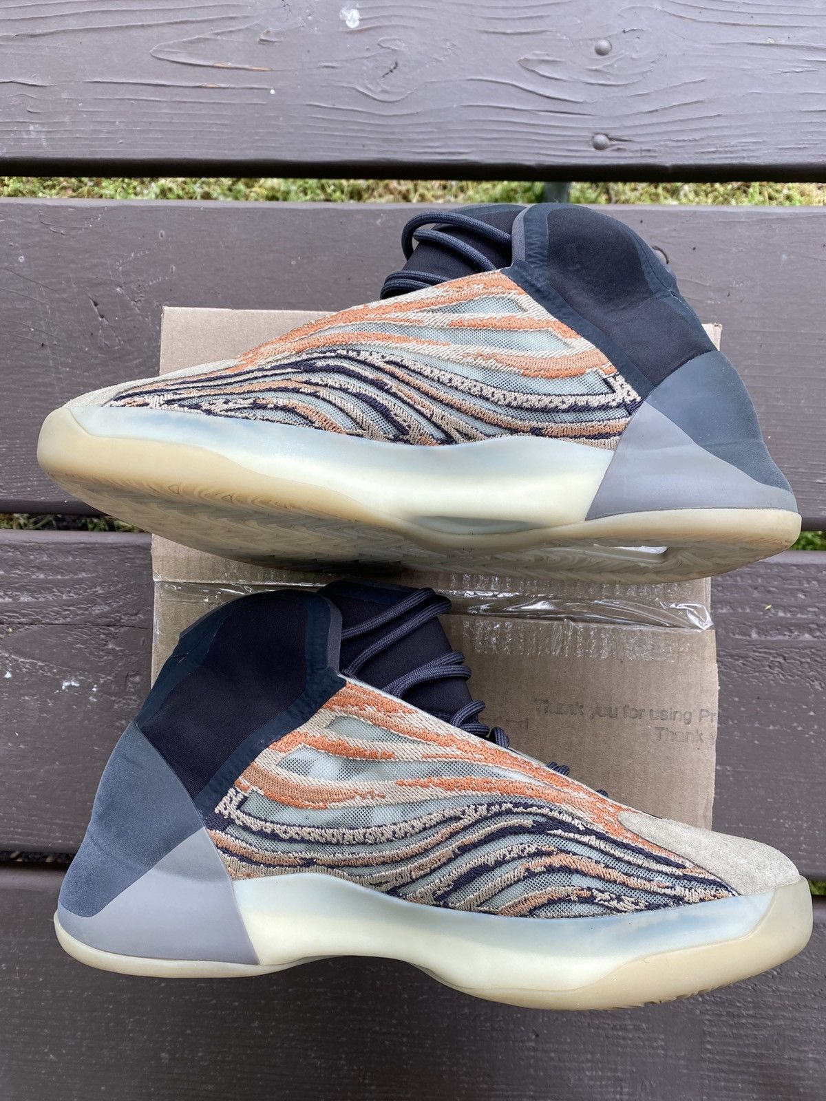 Adidas Adidas Yeezy Quantum Flash Orange GW5314 Size 12.5 Men Size US 12.5 / EU 45-46 - 4 Thumbnail