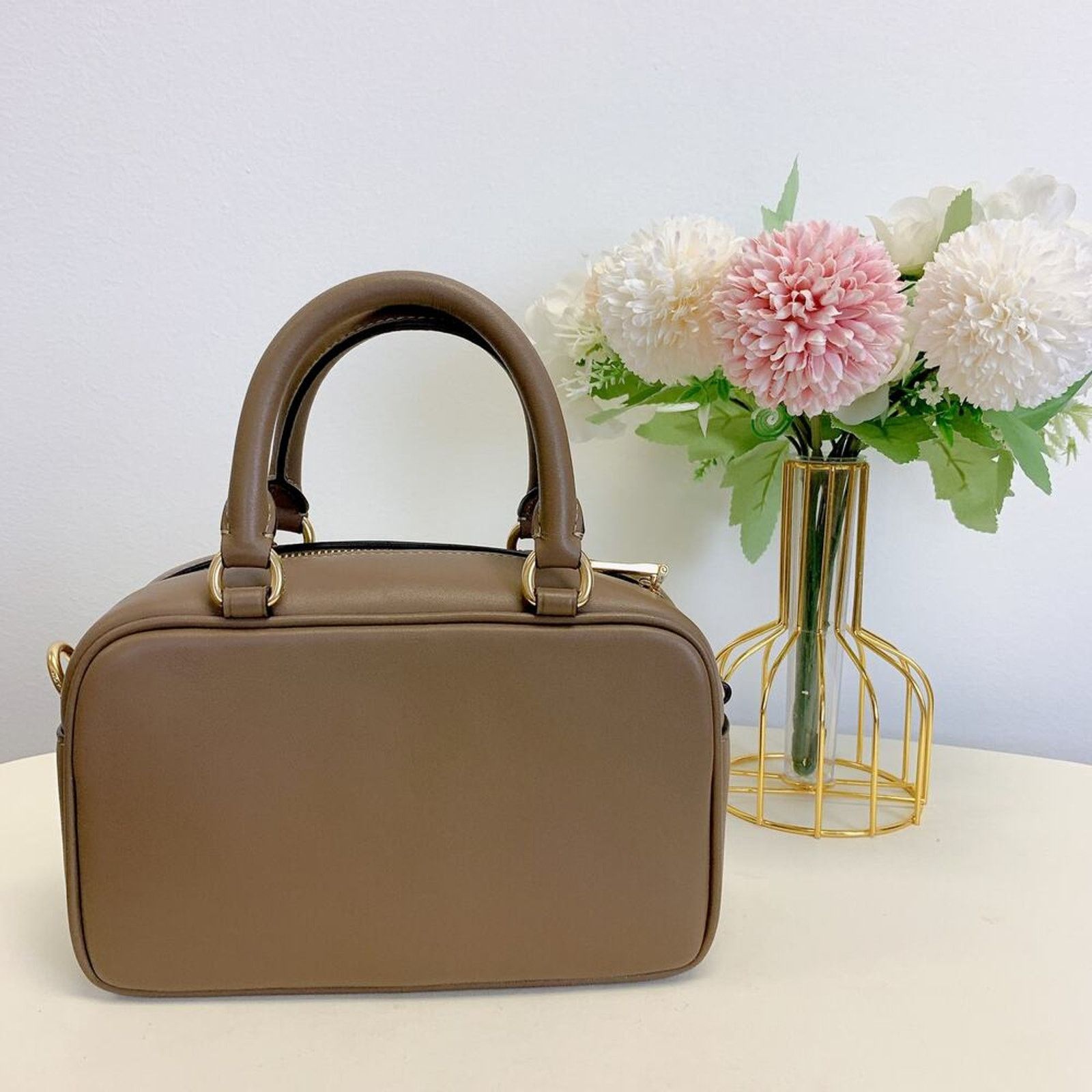 Coach Coach CT776 Satchel Crossbody Bag in Im/Dark Stone Size ONE SIZE - 3 Thumbnail