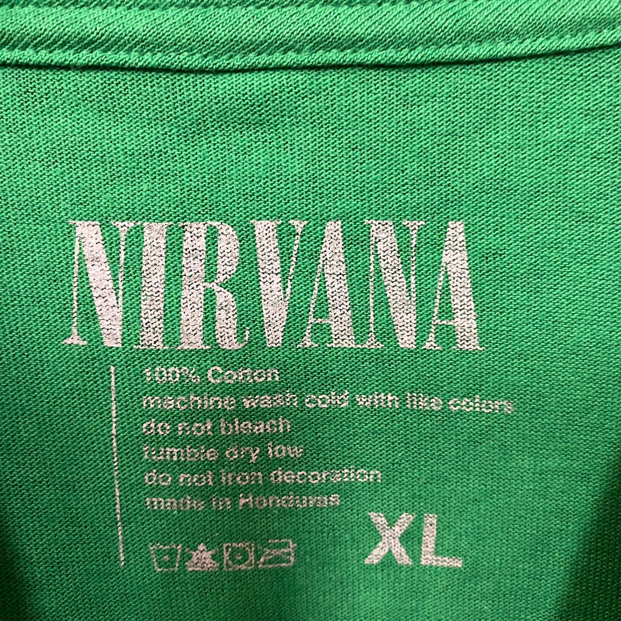 Nirvana Nirvana In Utero Angel Graphic Grunge Green T-Shirt XL Size US XL / EU 56 / 4 - 4 Thumbnail