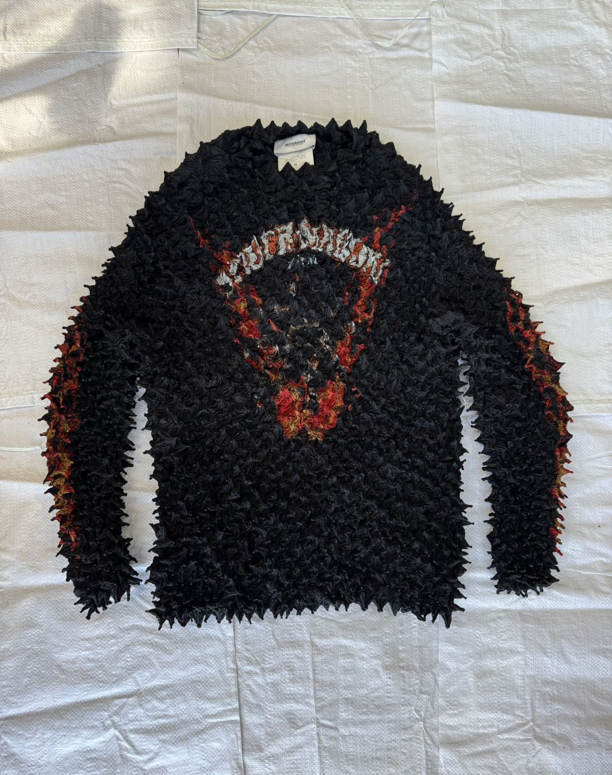 Doublet Spider Shibori Spiked Sweater 44/47 - Tops